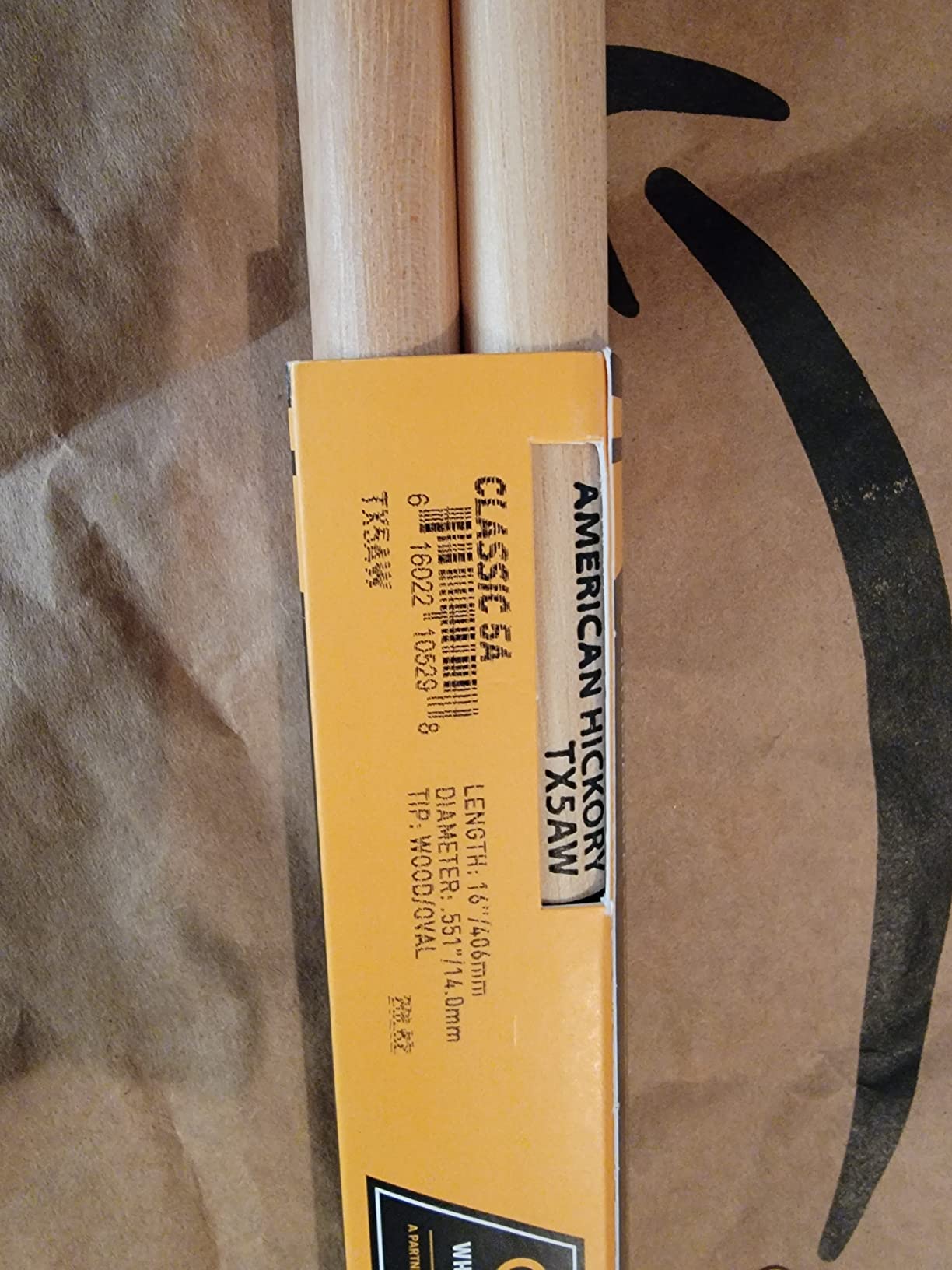 ProMark Rebound 2B Long Hickory Drumsticks, Acorn Wood Tip, 1 Pair customer photo 1