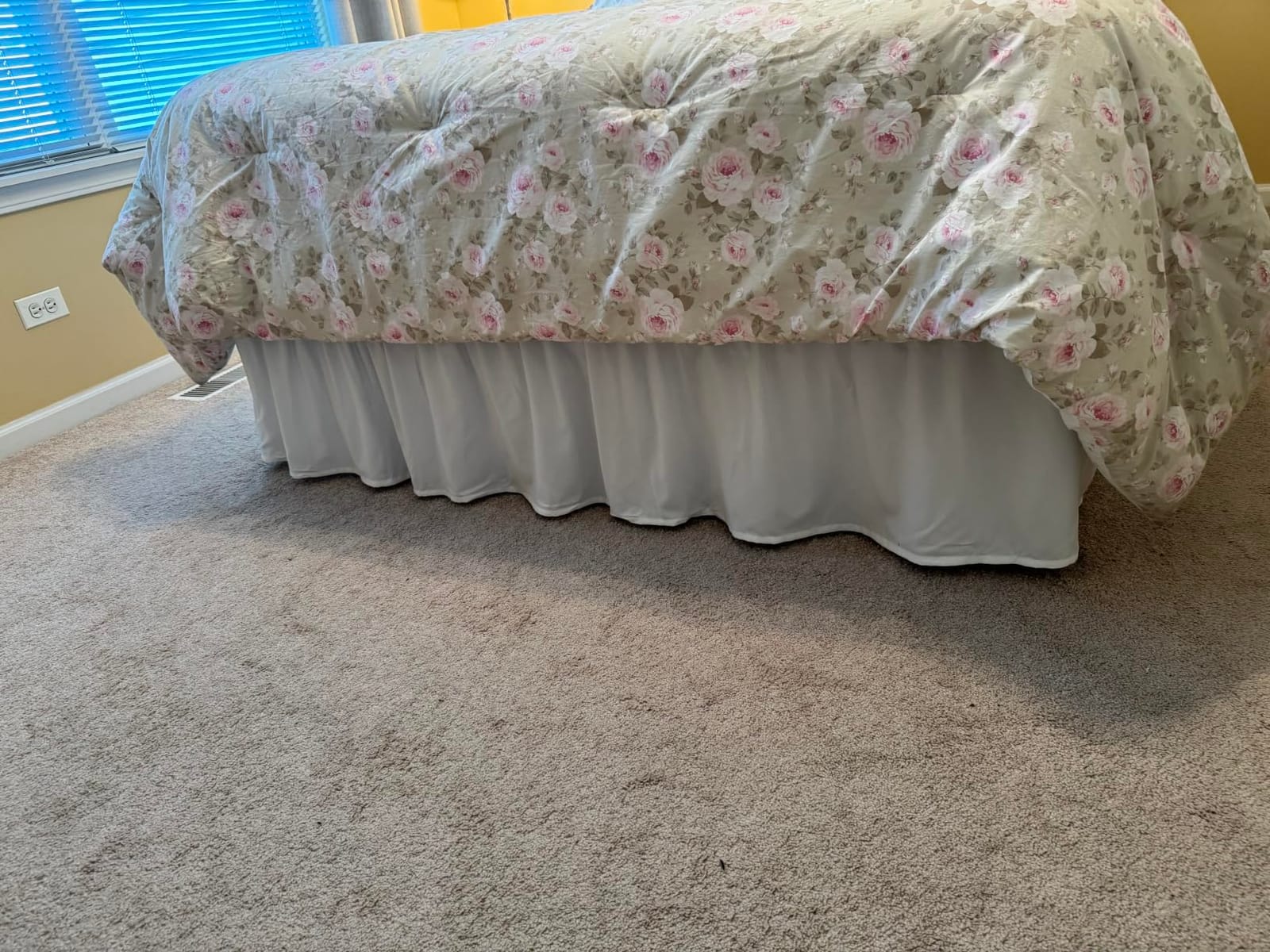 CGK Wrap Around Dust Ruffle Bed Skirt - Queen Size, 15