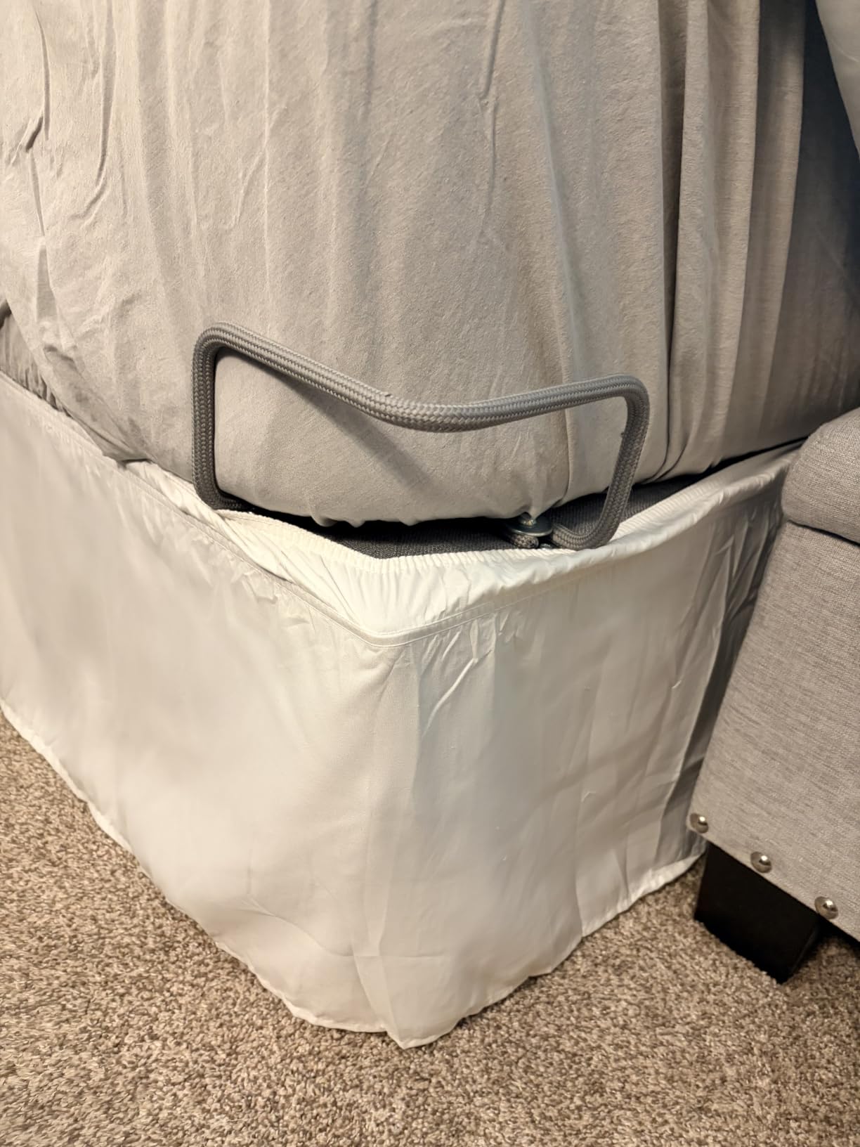 CGK Wrap Around Dust Ruffle Bed Skirt - Queen Size, 15