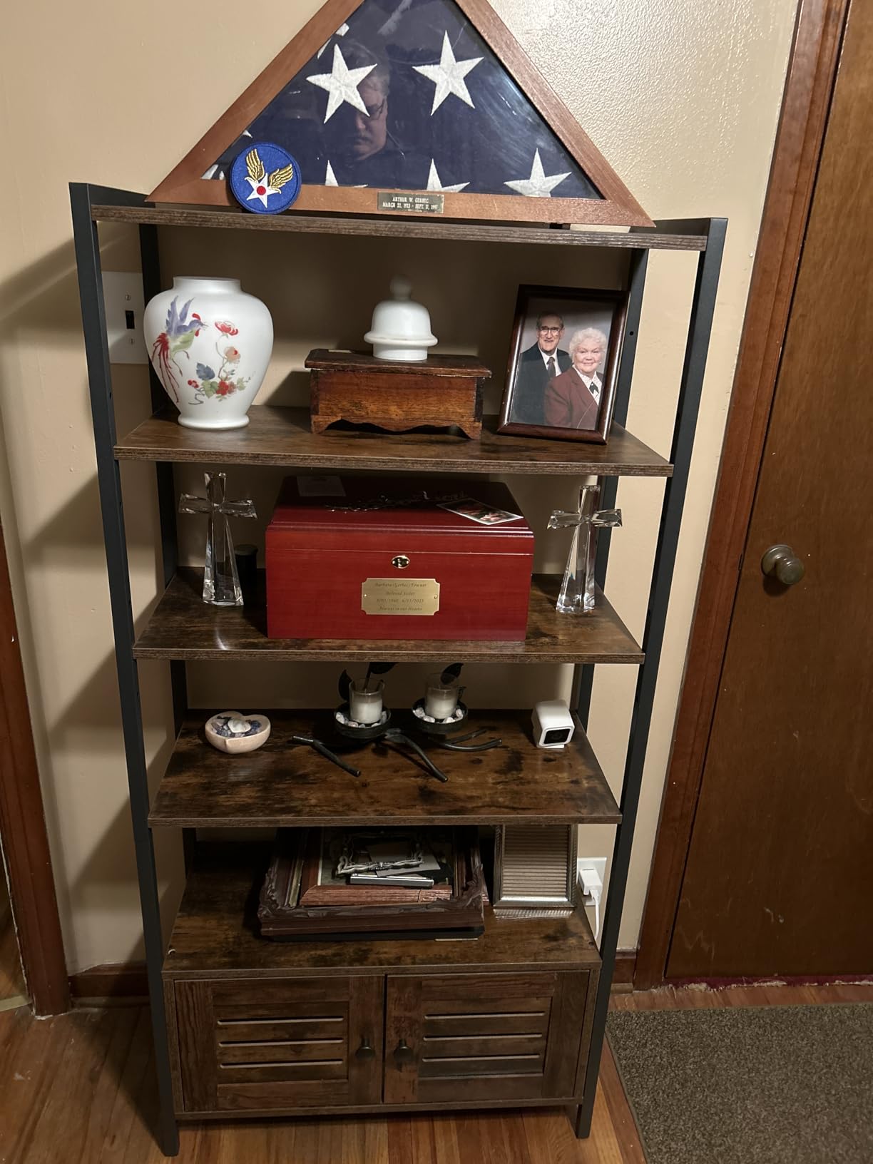 IRONCK Bookcase with Doors and Open Shelves for Home Office and Living Room customer photo 1