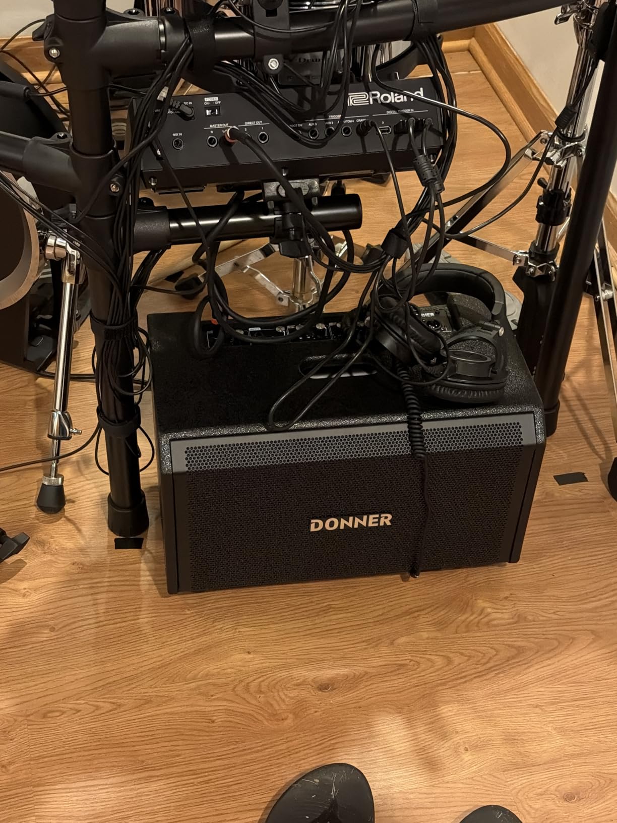 Donner Electric Drum AMP, 80-Watt Wireless Electronic Drum Amplifier Professional DDA-80 customer photo 1