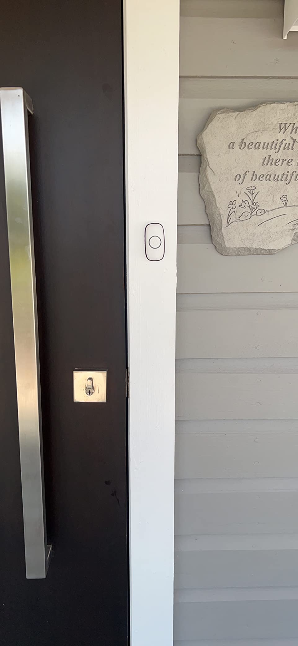 SECRUI Wireless Doorbell with 3Receivers 2 Push Buttons, Easy installation, Adjustable Volume, 58 Chimes, Colorful LED, 1000Ft Range, M520+F55, Black customer photo 2