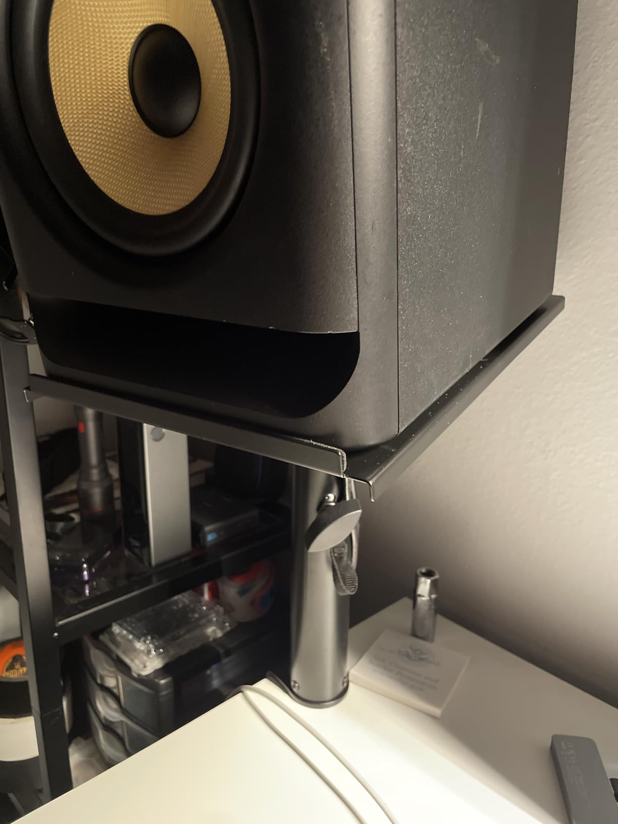 Vondynote Pair of Studio Monitor Stands Desk Clamp Speaker Stands 12°Tilt customer photo 2