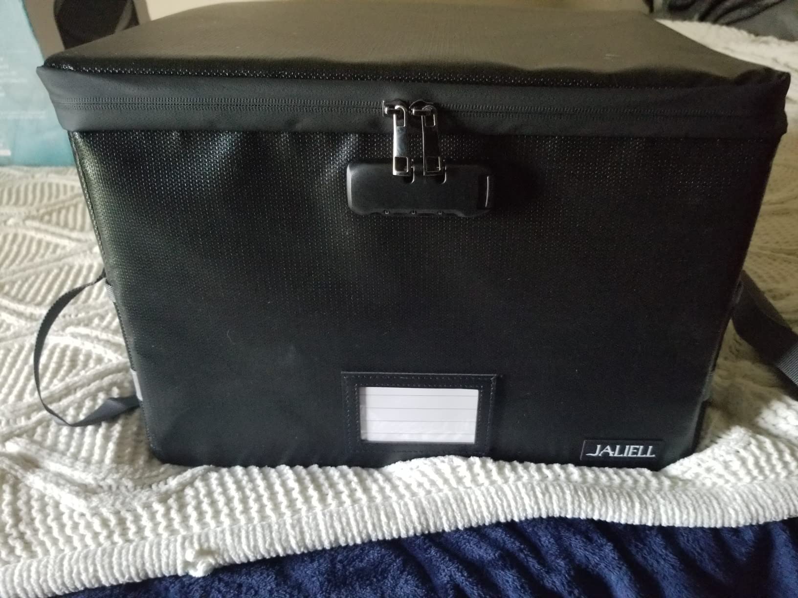 Fireproof File Box with Lock, Document Storage Organizer with Lid, Handle customer photo 1