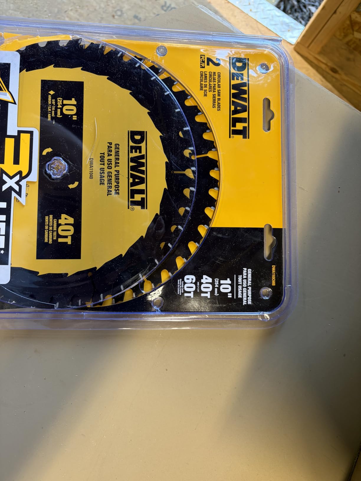 DEWALT Table Saw Blade, 10 inch, 80 Tooth, Fine Finish, Ultra Sharp Carbide (DWA11080) customer photo 2