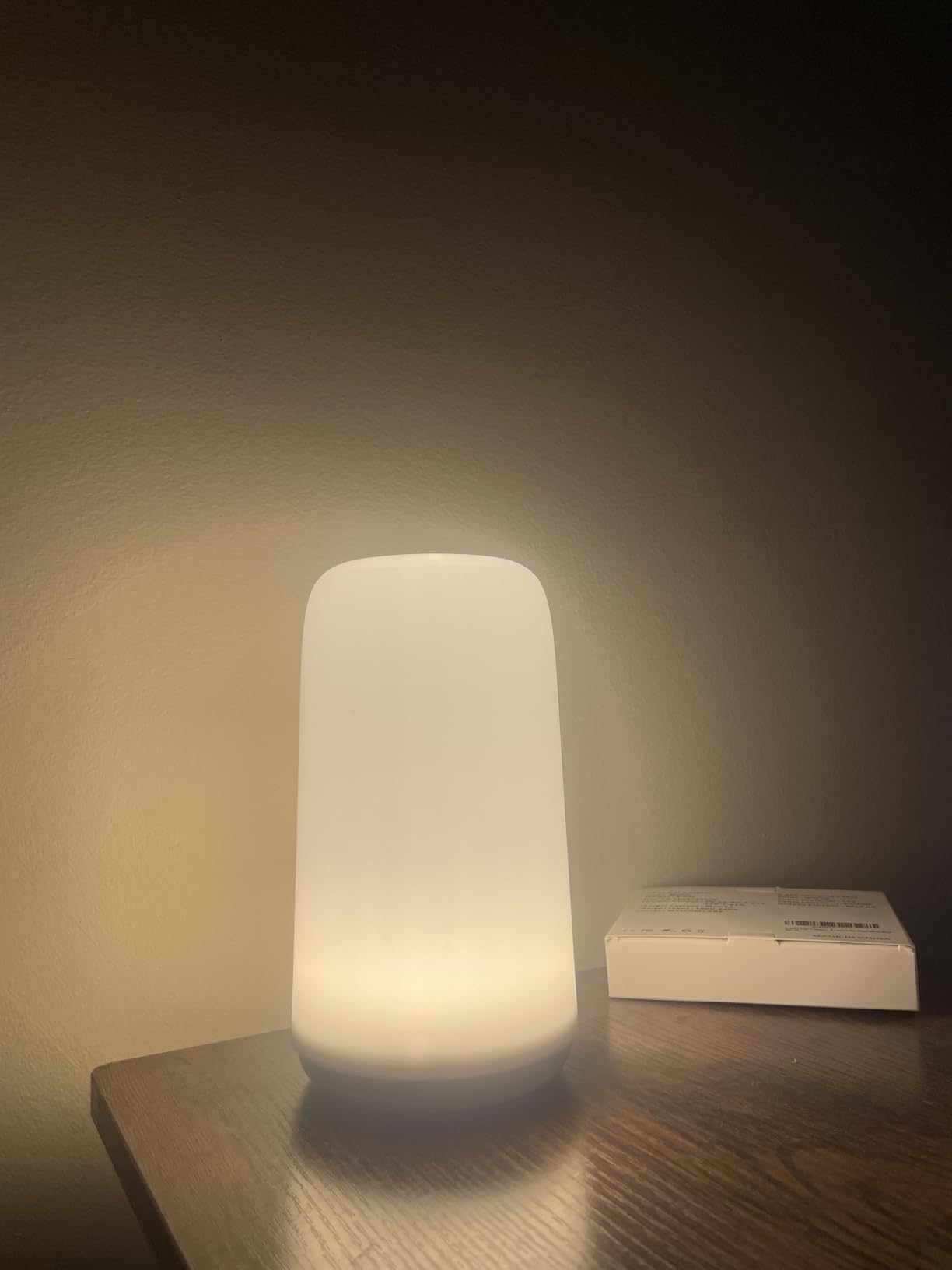 ROOTRO Table Lamp, [Advanced] Bedside Touch Control Lamp for Bedroom 3 Level Dimmable Warm White Lights with 256 RGB Color Mode Modern Deisgn Smart Nightstand Desktop LED Lamps Portable for Read customer photo 1