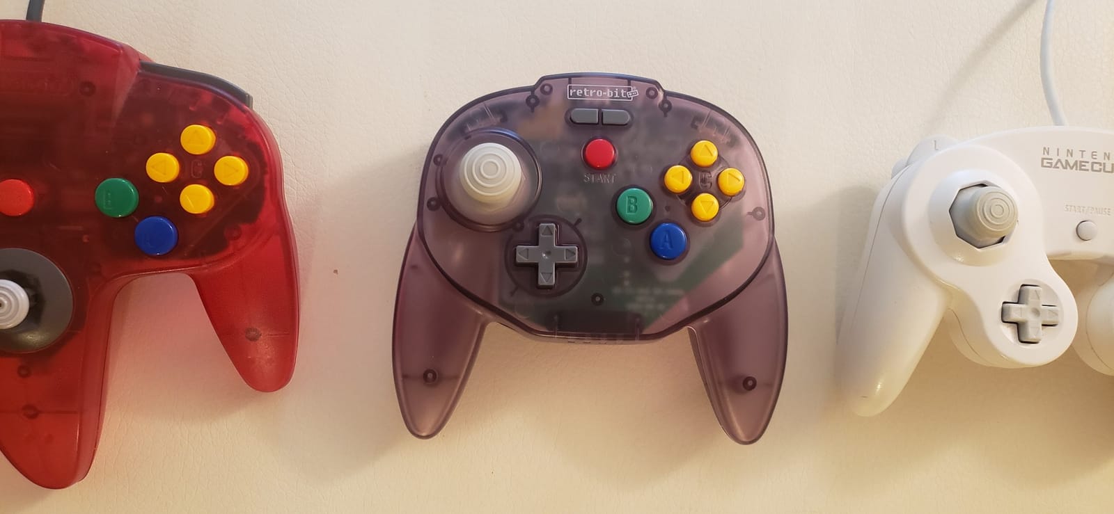 Retro-Bit Tribute 64 2.4 GHz Wireless Controller for N64 & More (Clear Red) customer photo 1