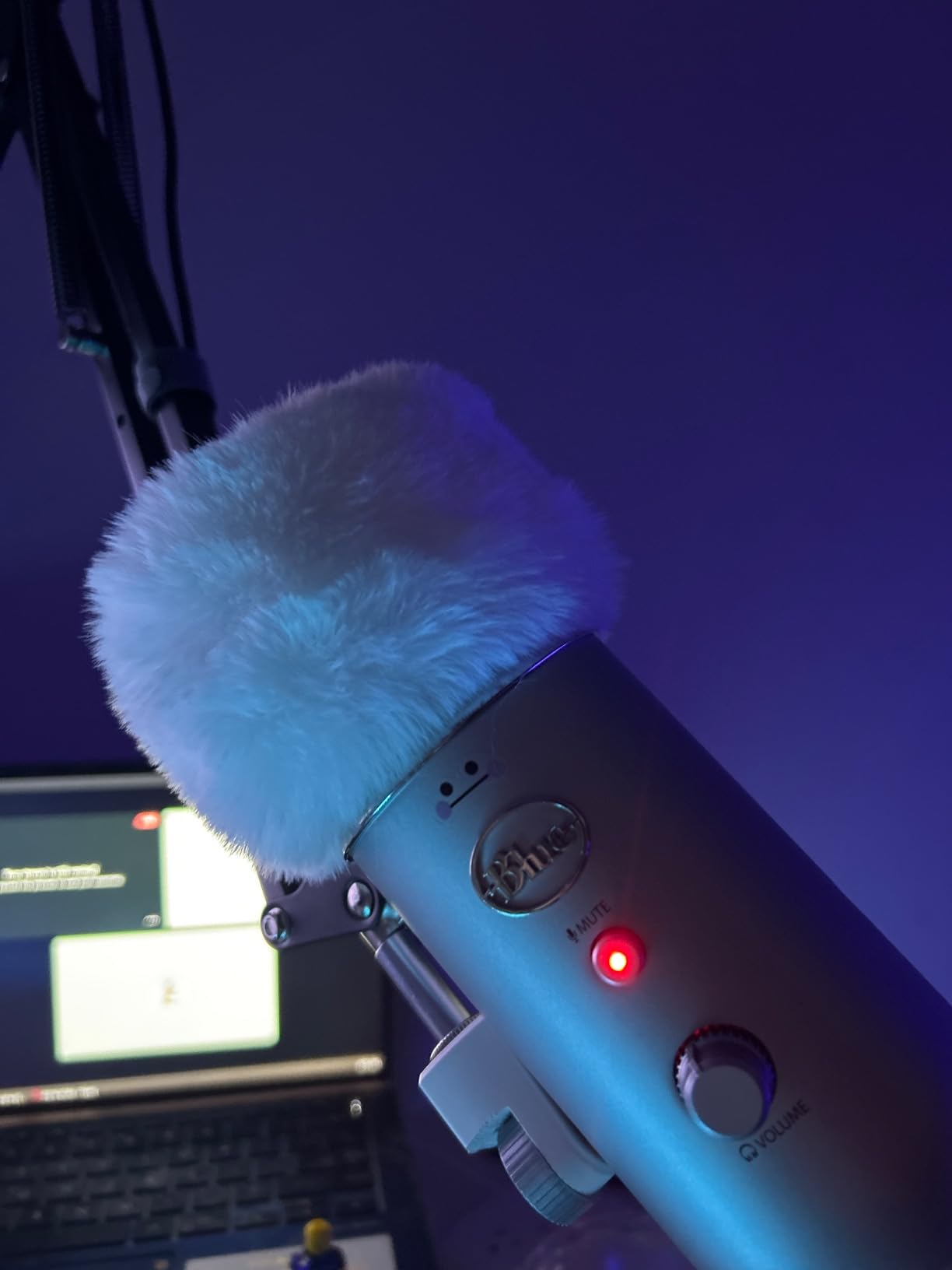 YOUSHARES Blue Yeti Pop Filter Foam Windscreen - 5.5 Inch Diam 6 Layers Pop Filter for Mic Cover Pop Screen Compatible with Blue Yeti Microphone Professional Metal customer photo 1
