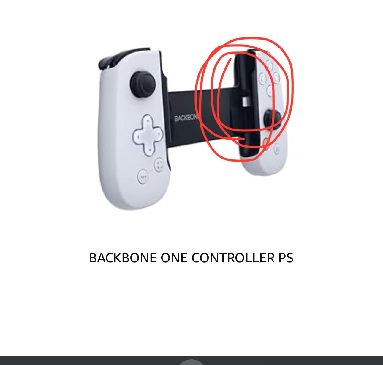 Backbone - One - PlayStation Edition (Lightning) - Mobile Gaming Controller for iPhone - White customer photo 1