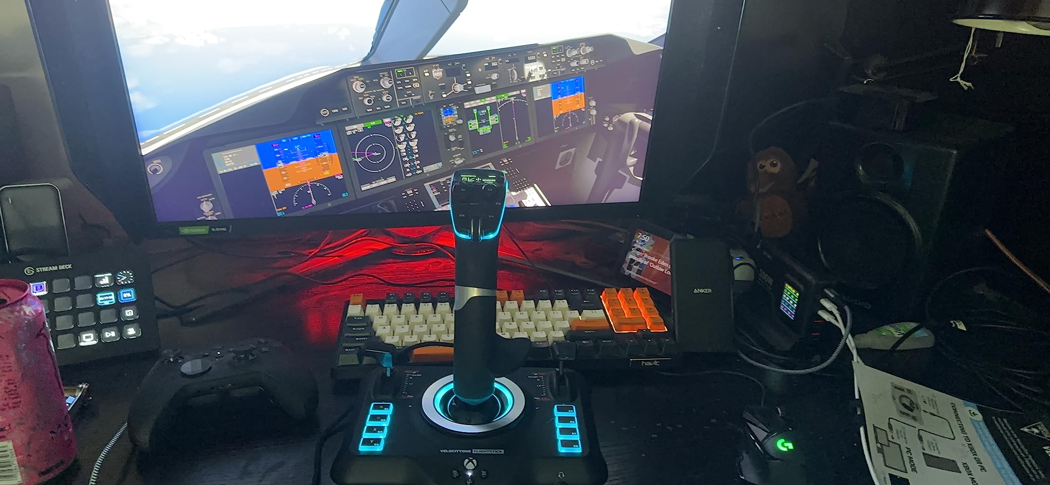 Turtle Beach VelocityOne Flightstick Universal Sim Controller, Xbox, PC customer photo 2