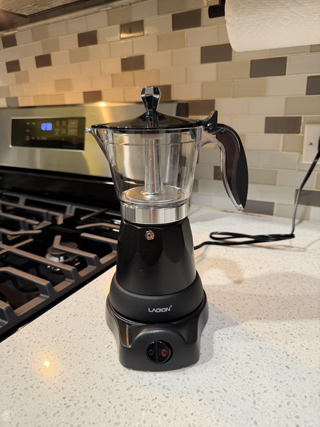 LAOION Cuban Coffee Maker, 6 or 3cup Electric Espresso Coffee Maker customer photo 2