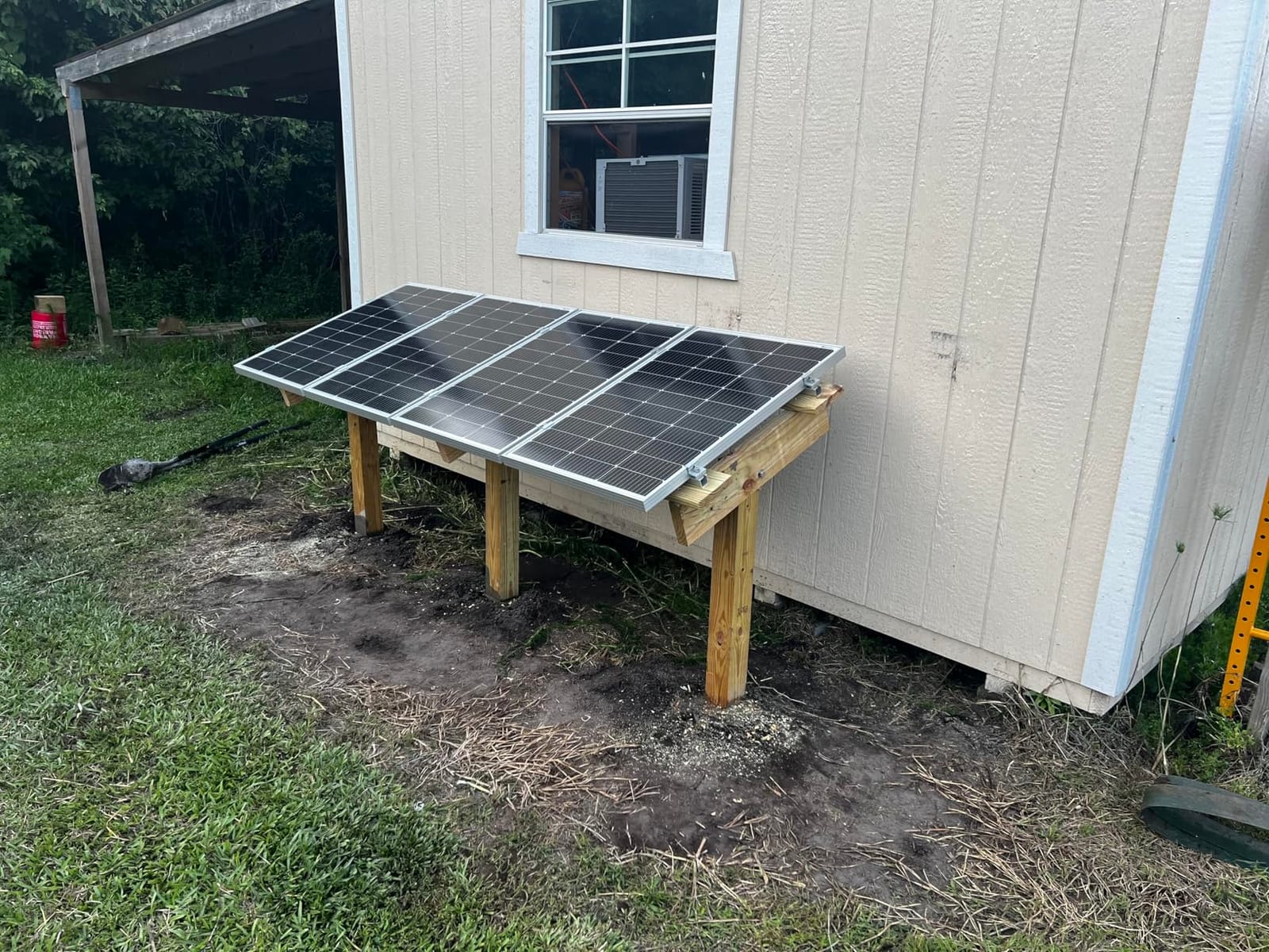 ECO-WORTHY 400 Watt 12 Volt Premium Solar Panel Kit :4pcs 100W Solar Panel+ 40A MPPT Charge Controller+ Bluetooth Module+ Mounting Z Brackets, 400W 12V Solar Power Off Grid System for Home, RV, Boat. customer photo 2
