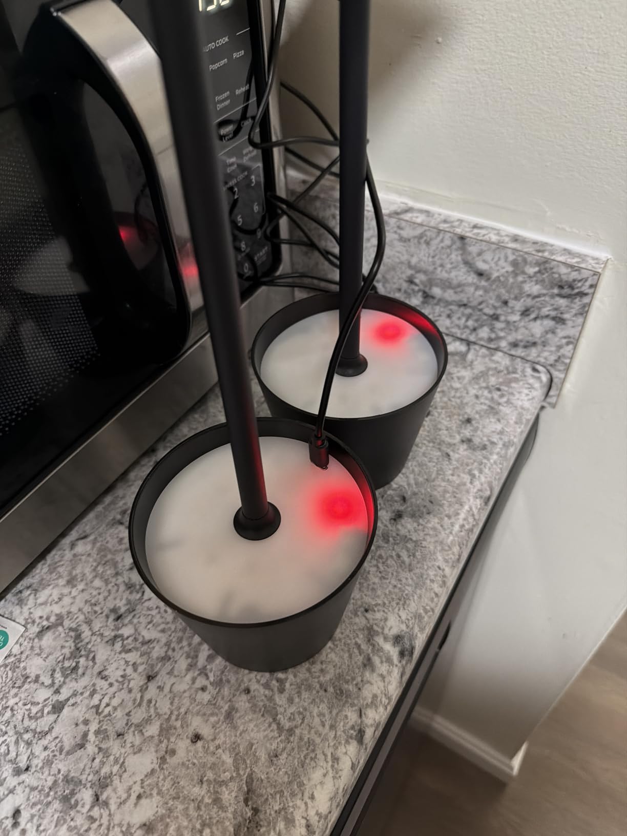 KDG 2 Pack Cordless Black Table Lamps, Rechargeable Portable LED Desk Lamps customer photo 2