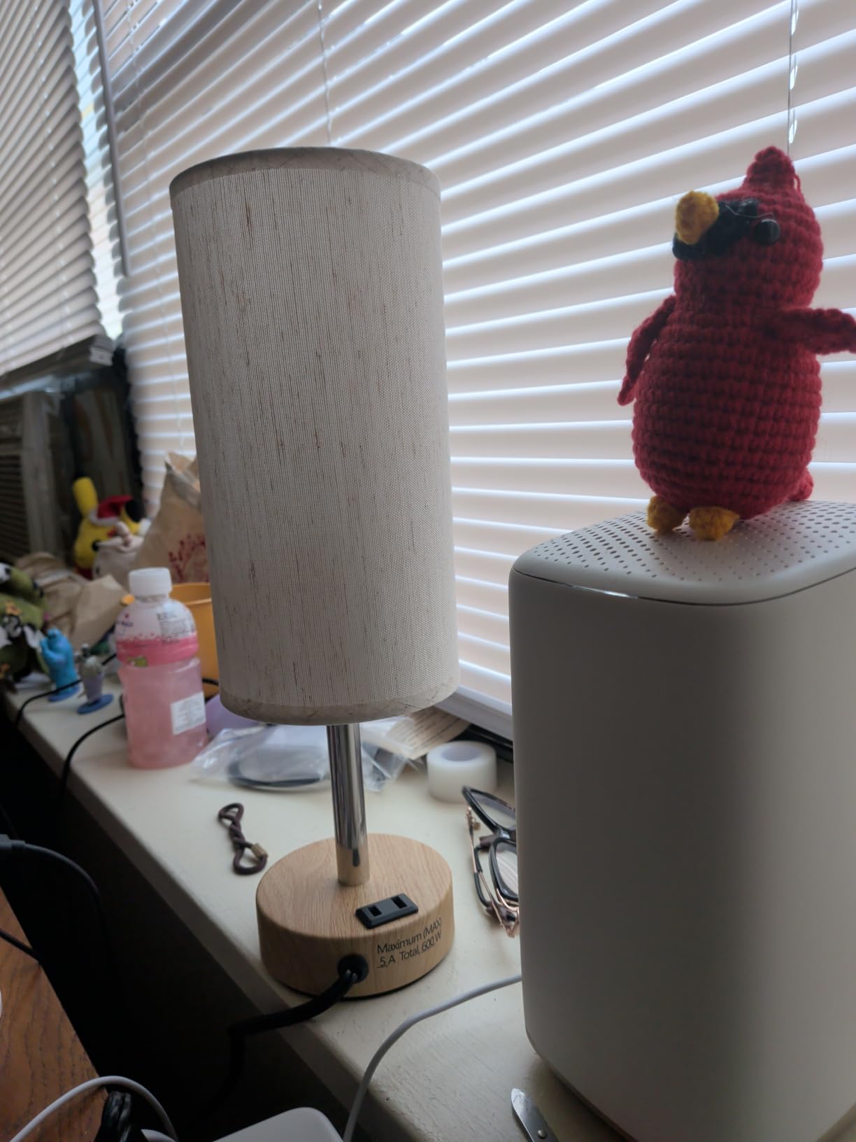 Fenmzee Bedside Table Lamp for Bedroom - Dimmable Touch, USB A+C, AC Outlet customer photo 1