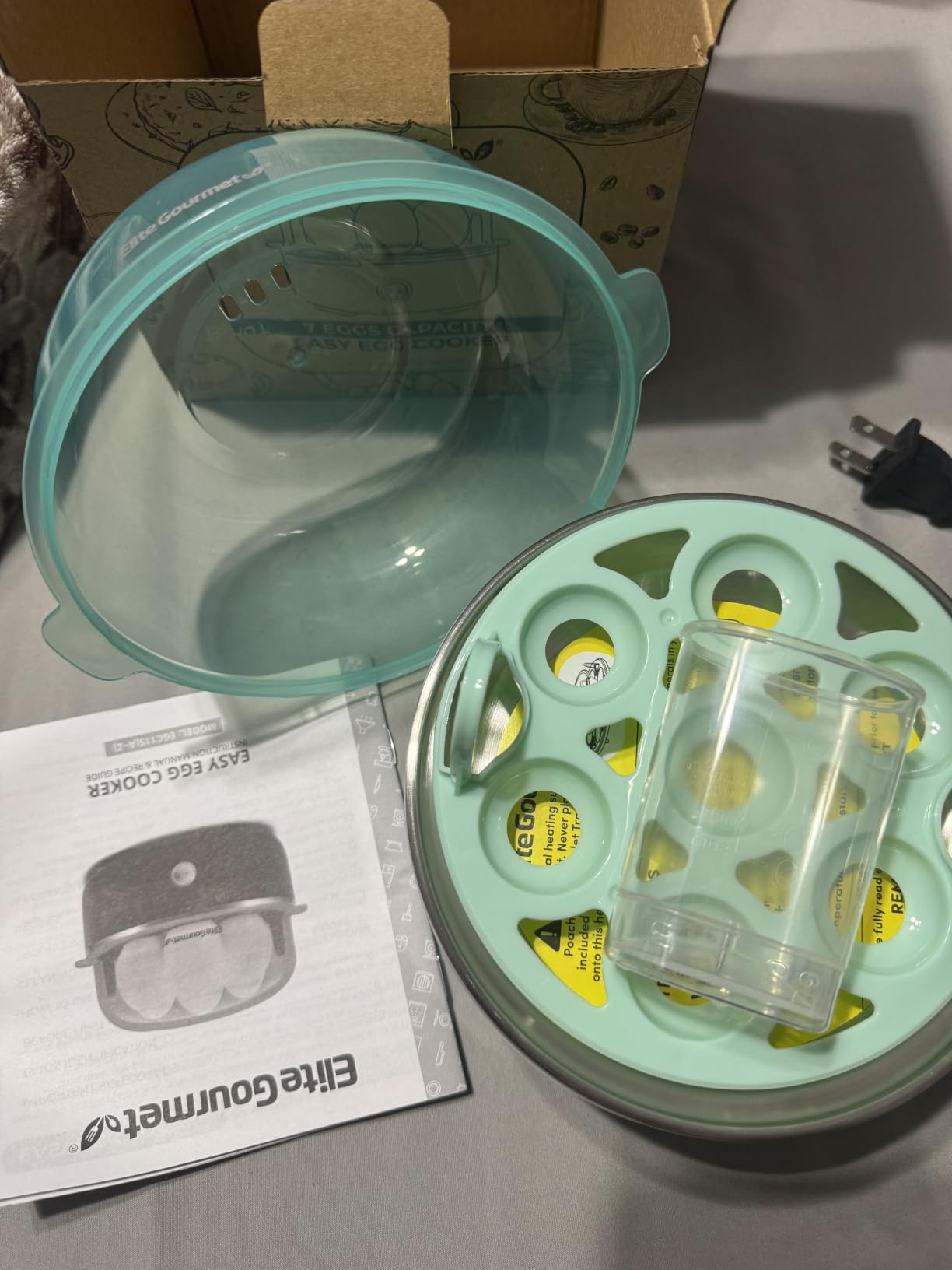 Elite Gourmet 7-Egg Electric Egg Cooker, BPA-Free, Auto Shut-Off customer photo 1