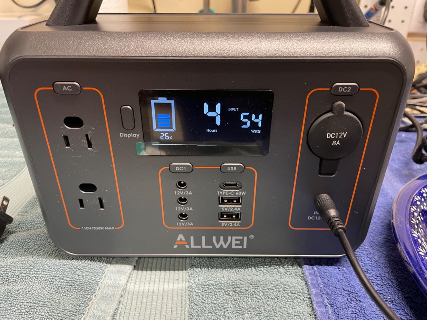 ALLWEI 500W Solar Generator with 100W Solar Panel, 512Wh LiFePO4 Battery customer photo 2