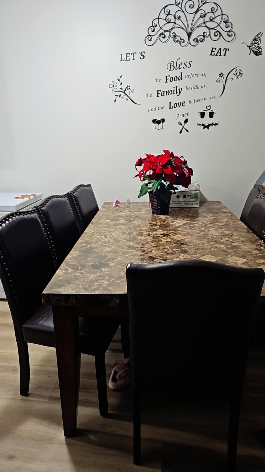 DUMOS Dining Chairs Set of 4, Modern PU Leather Kitchen Table Chairs customer photo 2