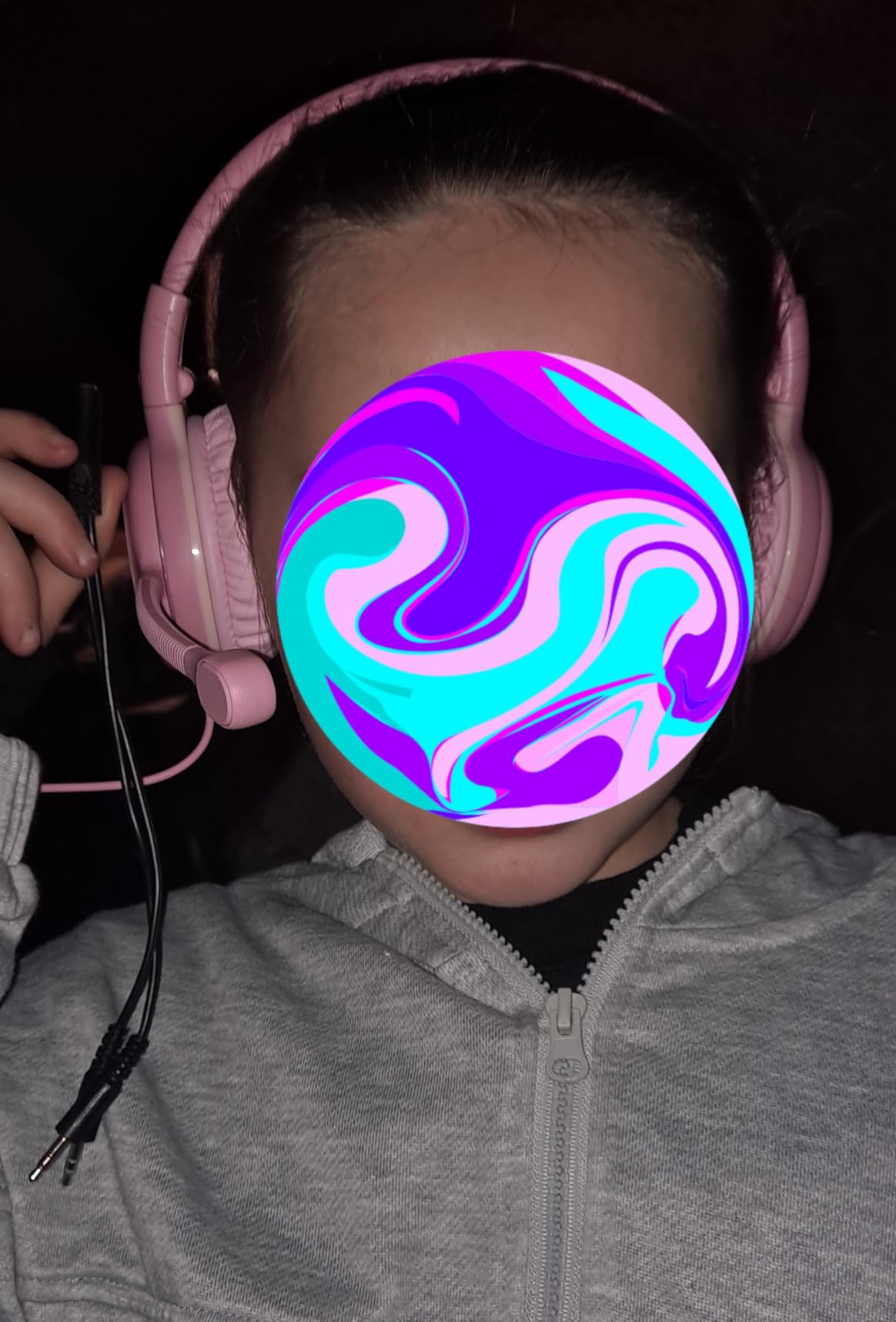 SIMOLIO Kids-Headphones with Microphone for School, 75/85/94 dB Wired Headphones with Boom Mic for iPad, PC, Laptop, Gaming, On Ear Pink Stereo Corded Headsets for Girls, Children, Teens, Students customer photo 2