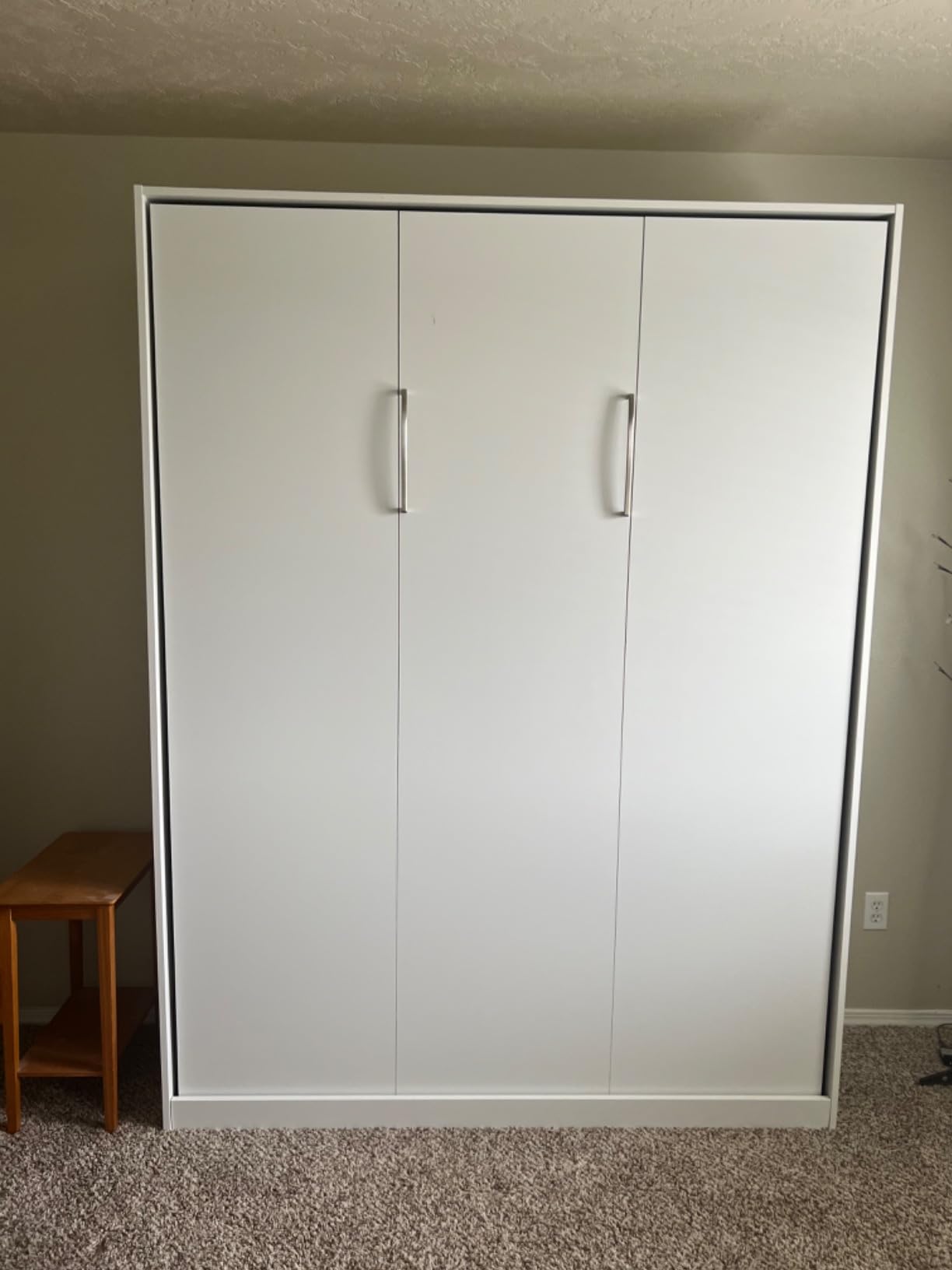 Bestar Full Murphy Bed, White, Claremont, 59W customer photo 1