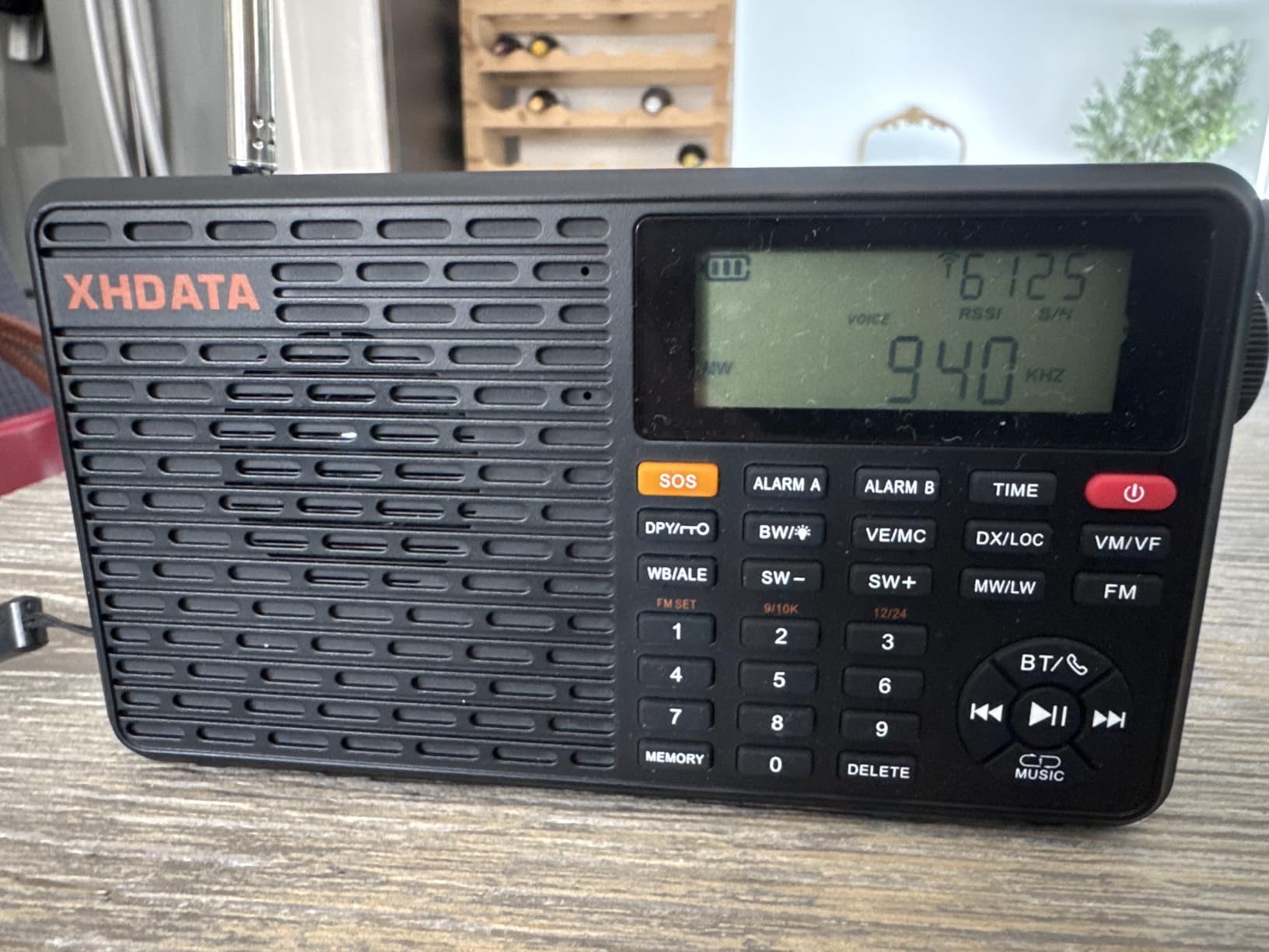 XHDATA D109WB Portable AM/FM/SW/LW/WB Weather Radio Shortwave Radio Receiver with NOAA Alert, Battery Operated Great Sound Wireless BT Mp3 Speaker, SOS Alert Alarm Clock Sleep Function customer photo 1