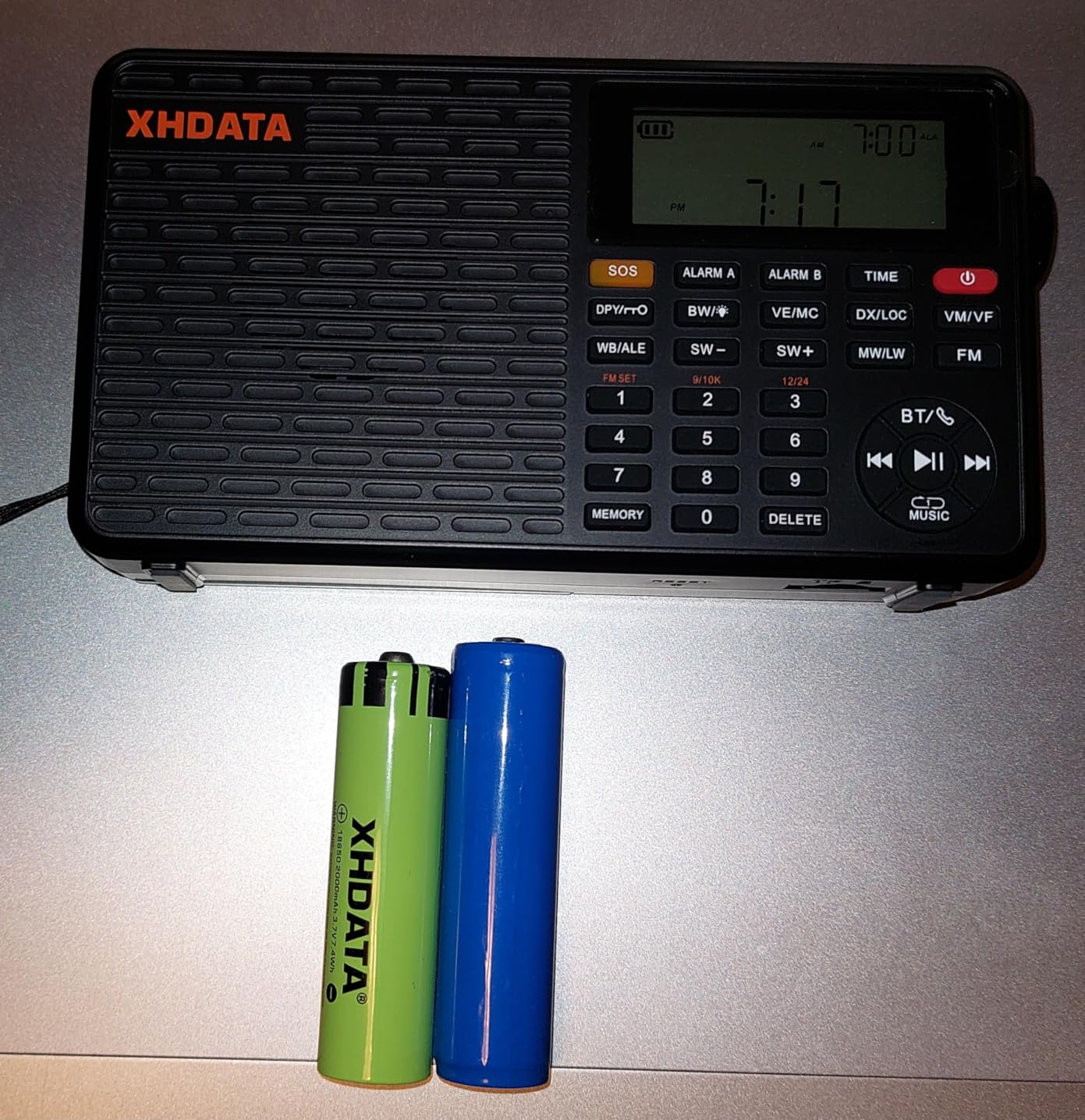 XHDATA D109WB Portable AM/FM/SW/LW/WB Weather Radio Shortwave Radio Receiver with NOAA Alert, Battery Operated Great Sound Wireless BT Mp3 Speaker, SOS Alert Alarm Clock Sleep Function customer photo 2