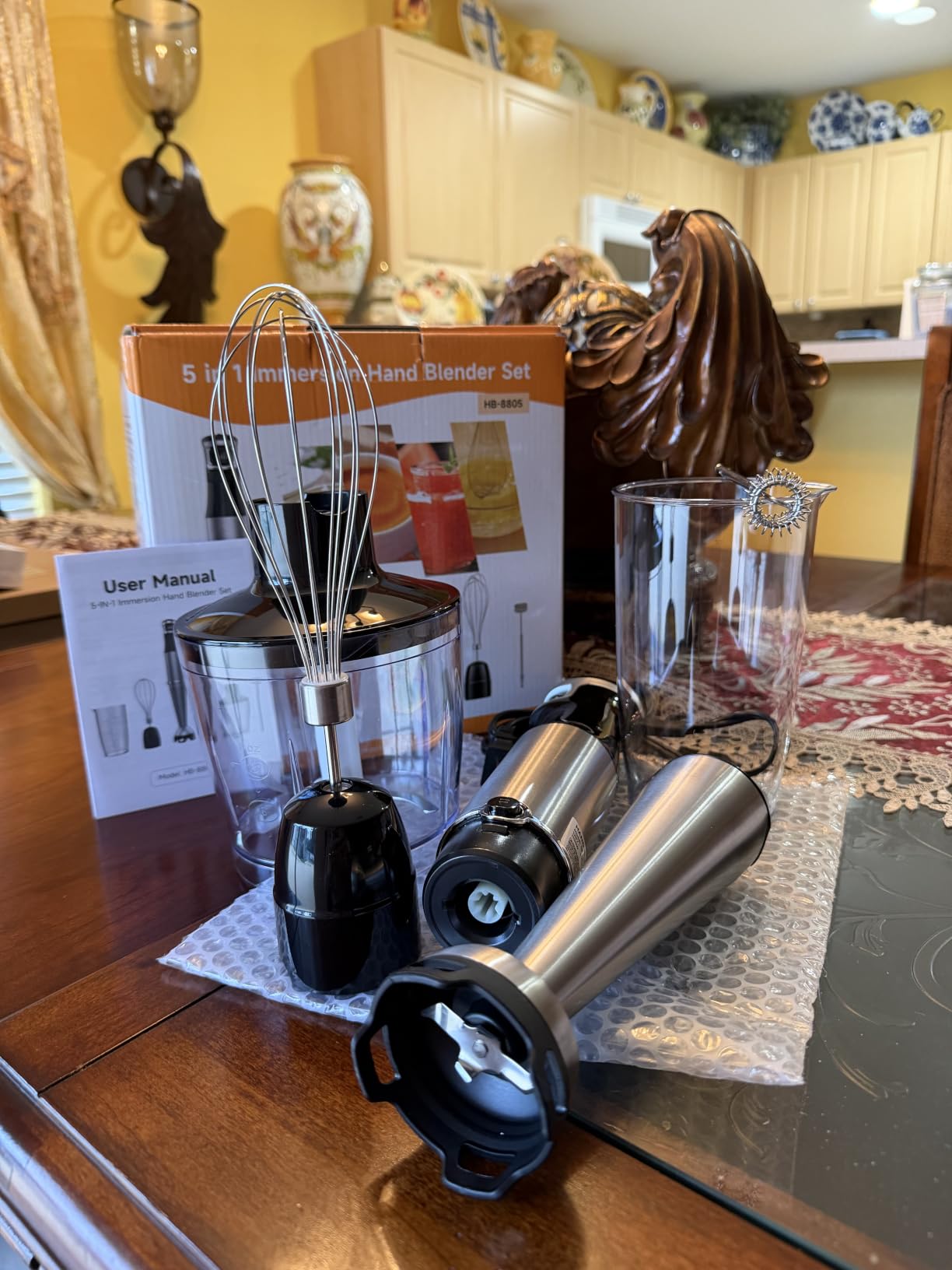 Turelar Immersion Blender Handheld Corded, 1100W 5 in 1 Hand Blender Set customer photo 2