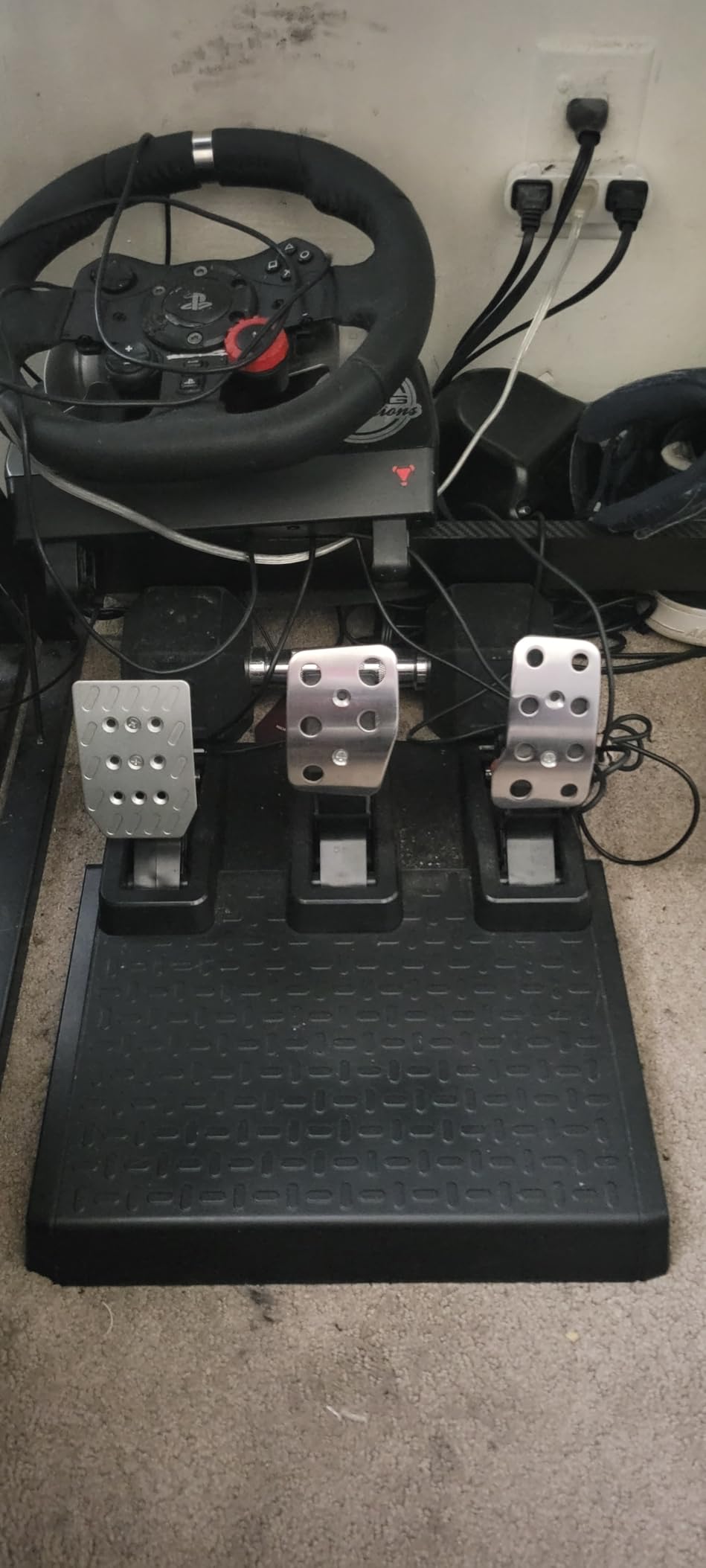 DOYO Racing Wheel Pedals, PC Gaming Steering Wheel Pedal Set, Swappable Springs, Adjustable, Durable, Compatible with PC Win11/Win10/Win7 customer photo 1