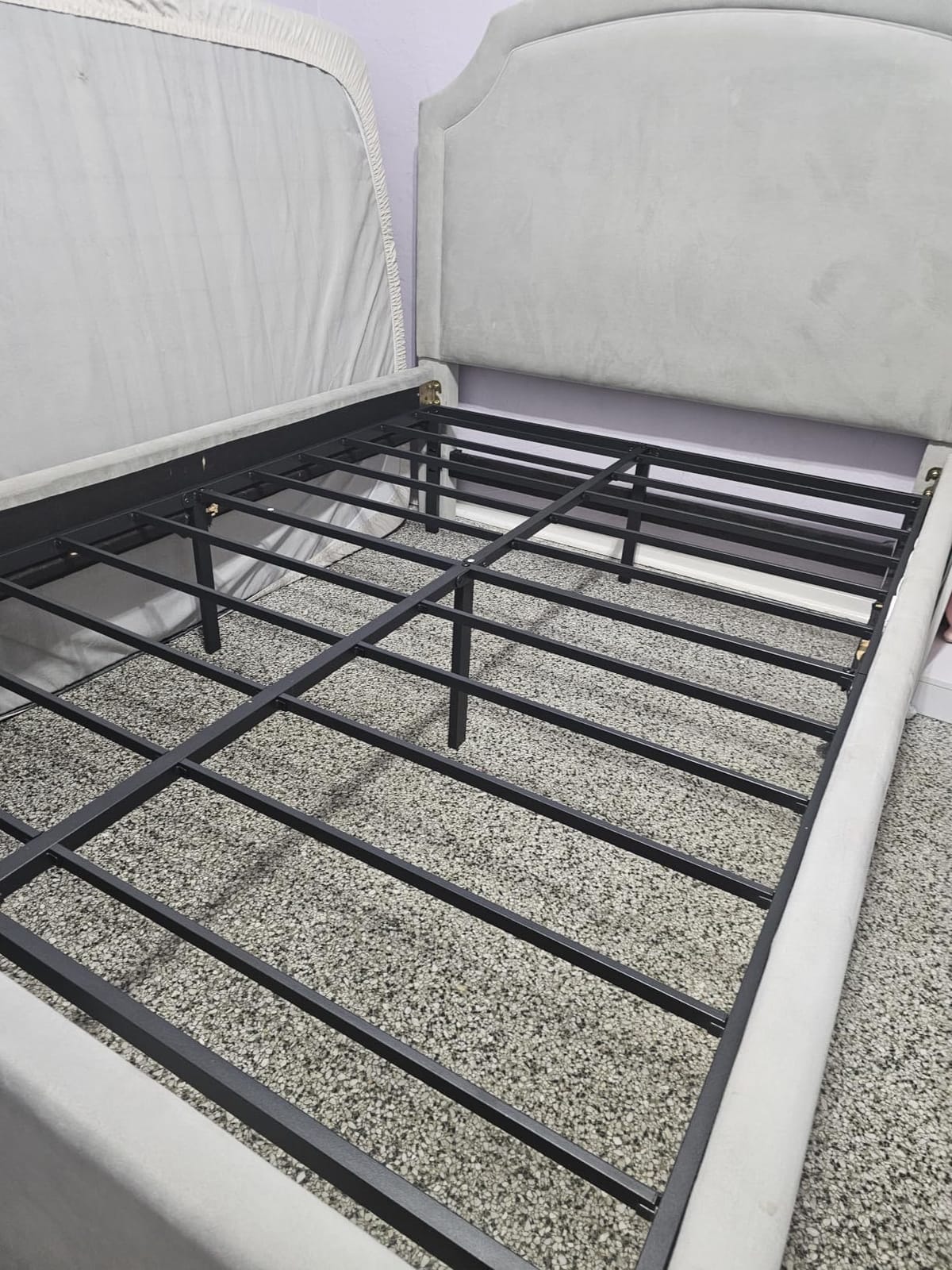 Hafenpo 16 Inch King Bed Frame - Sturdy Metal Platform King Size, No Box Spring Needed, Heavy Duty, Easy Assembly, Strong Bearing Capacity, Under Bed Storage, Black customer photo 1