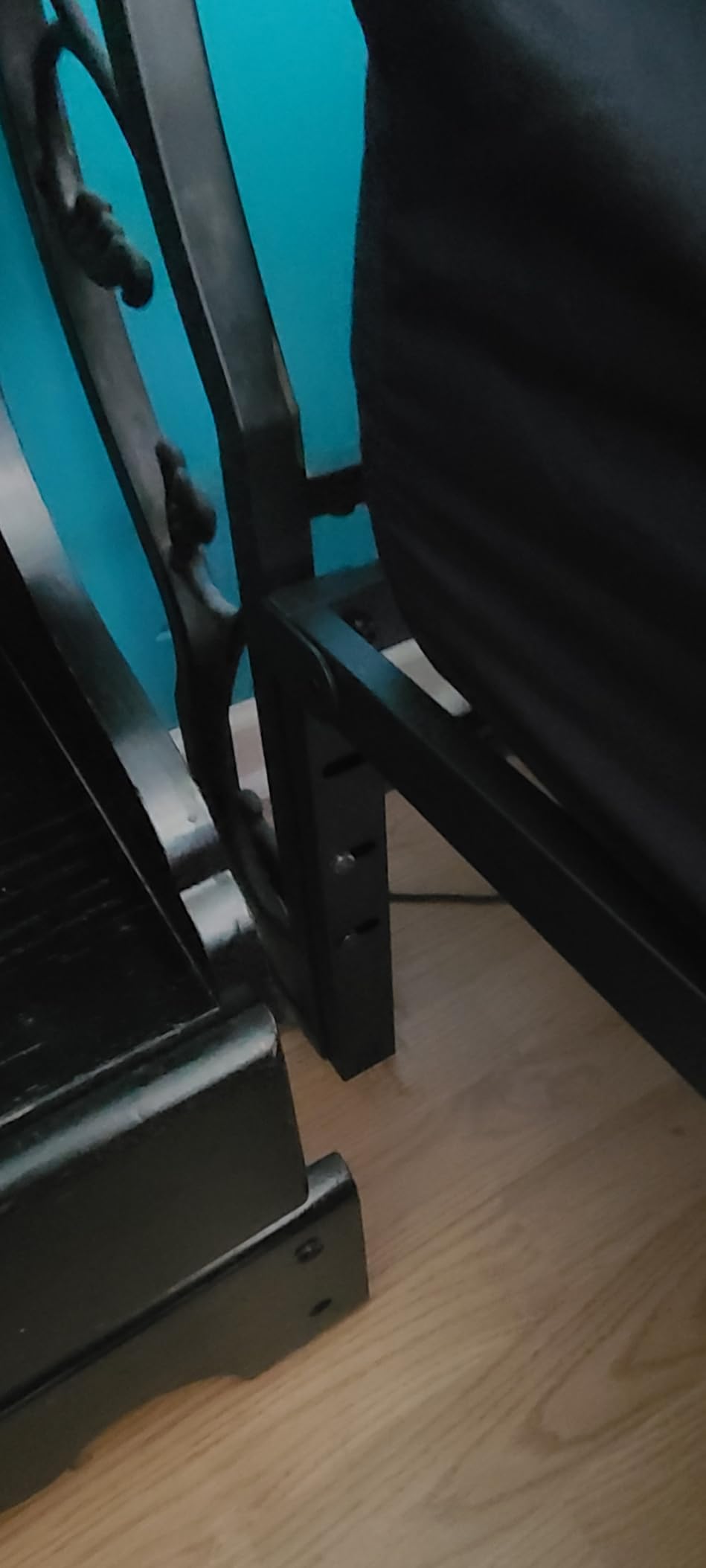 Hafenpo 16 Inch King Bed Frame - Sturdy Metal Platform King Size, No Box Spring Needed, Heavy Duty, Easy Assembly, Strong Bearing Capacity, Under Bed Storage, Black customer photo 2