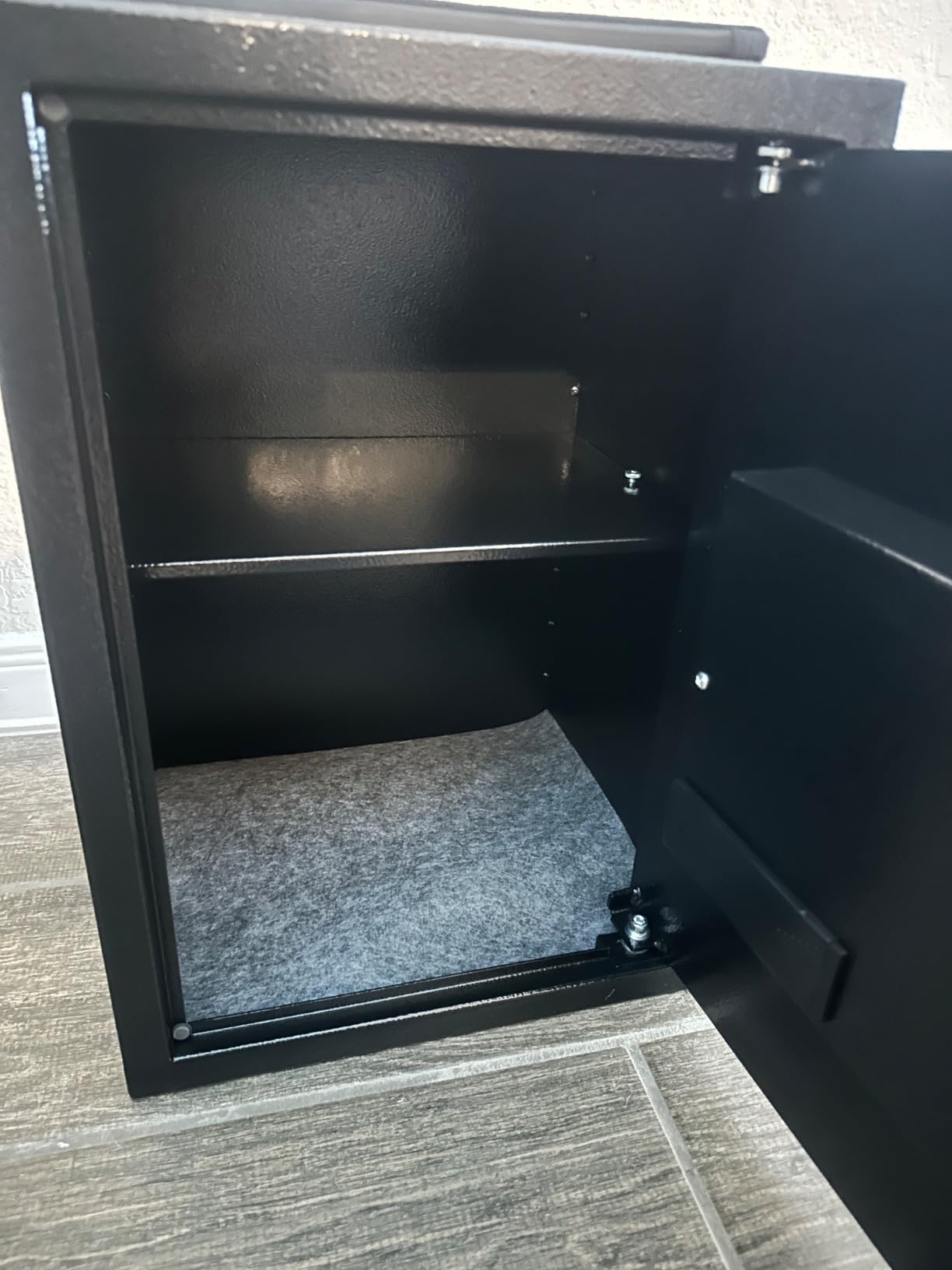 Mitlvge 9.84'' Tall Small Safe Box, Home Safes with Removable Shelf customer photo 1