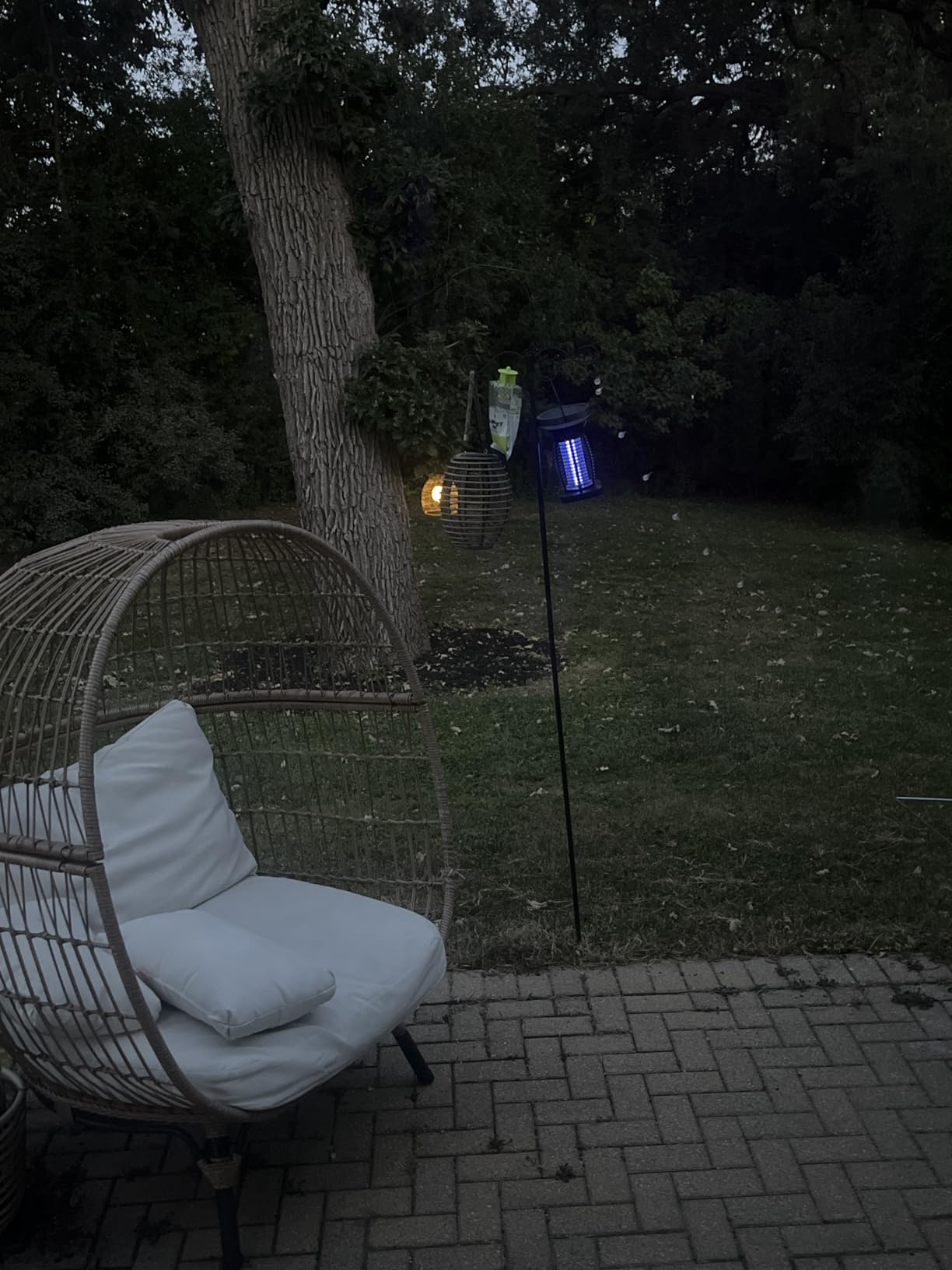 ZECHUAN Solar Bug Zapper Outdoor Waterproof, Electric Mosquitoes Zapper customer photo 2