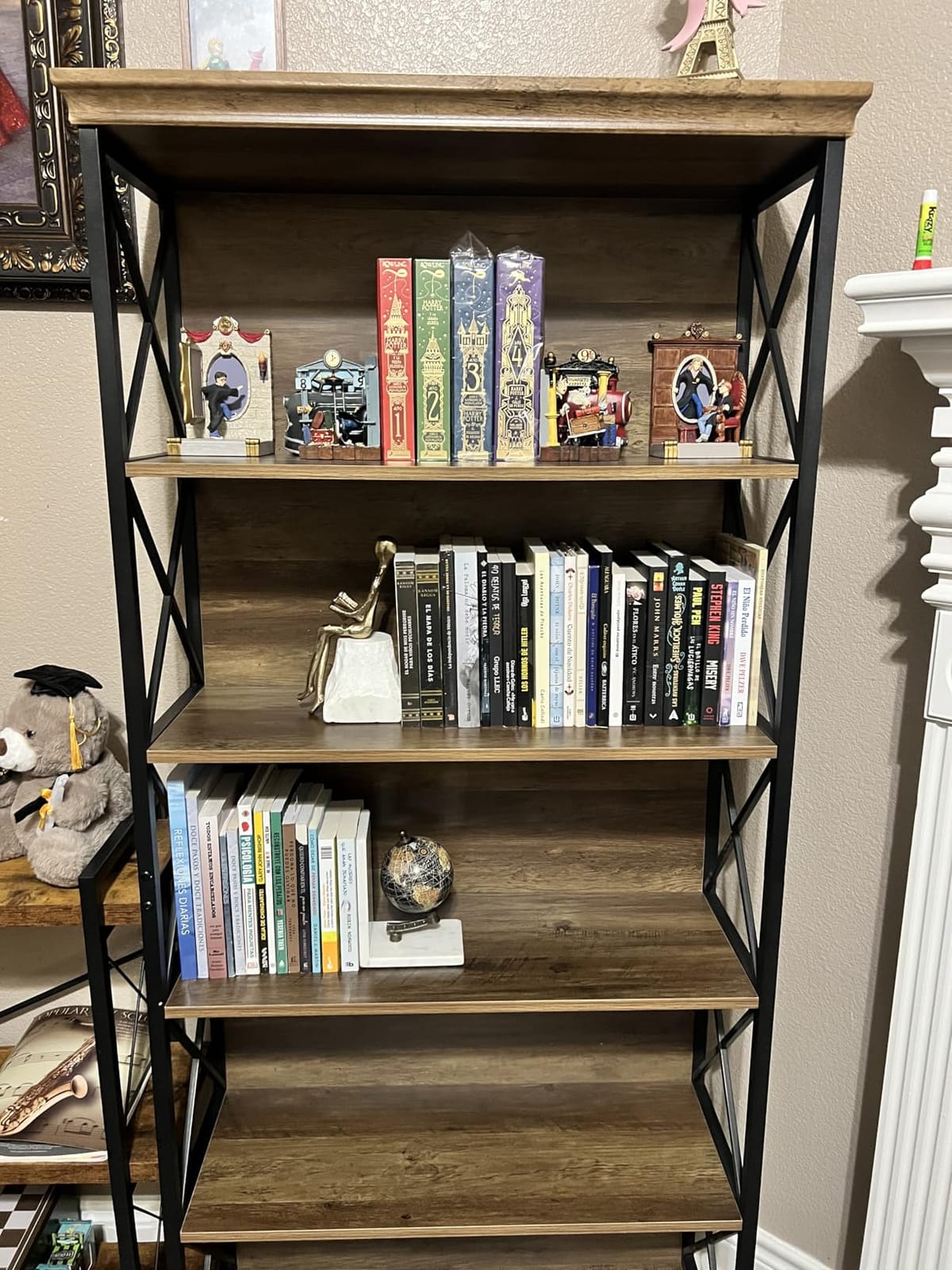 Tribesigns 6-Tier Bookcase, 71 Inches Industrial Bookshelves and Bookcase customer photo 1