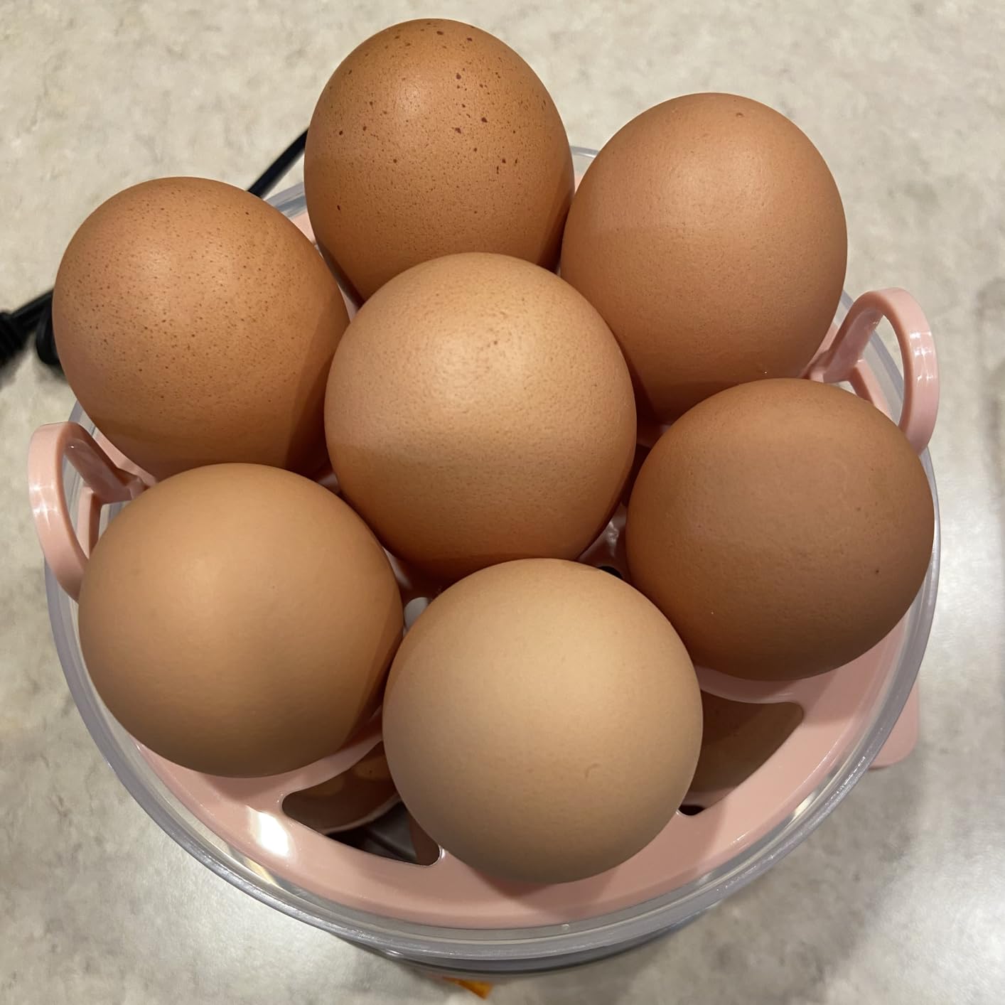 bella 14-Egg Capacity Cooker & Steamer, Double Stack, 360 Watt, Oatmilk customer photo 2
