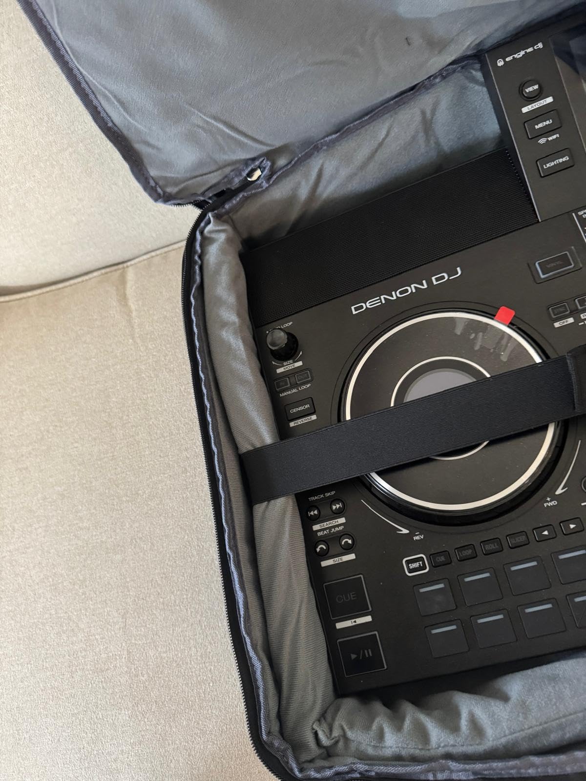 SNIGJAT DJ Controller Case for DDJ FLX10/GRV6/REV5 with Laptop Compartment customer photo 1