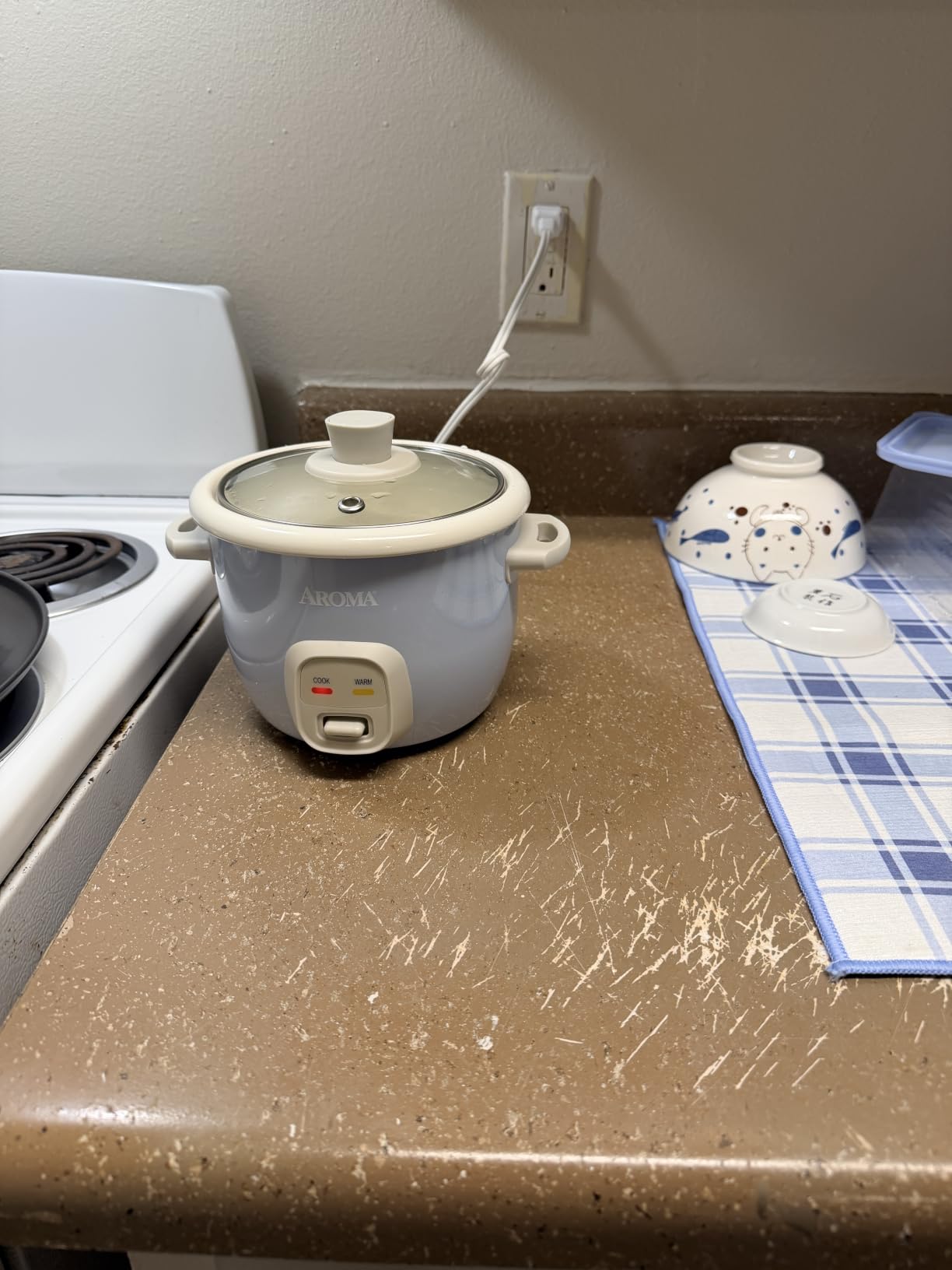 AROMA® Mini Rice Cooker, 2-Cup (Uncooked) / 4-Cup (Cooked), Grain Cooker, Soup Maker, Oatmeal Cooker, Auto Keep Warm, 1 Qt, Milk Tea, ARC-302NGMT customer photo 2