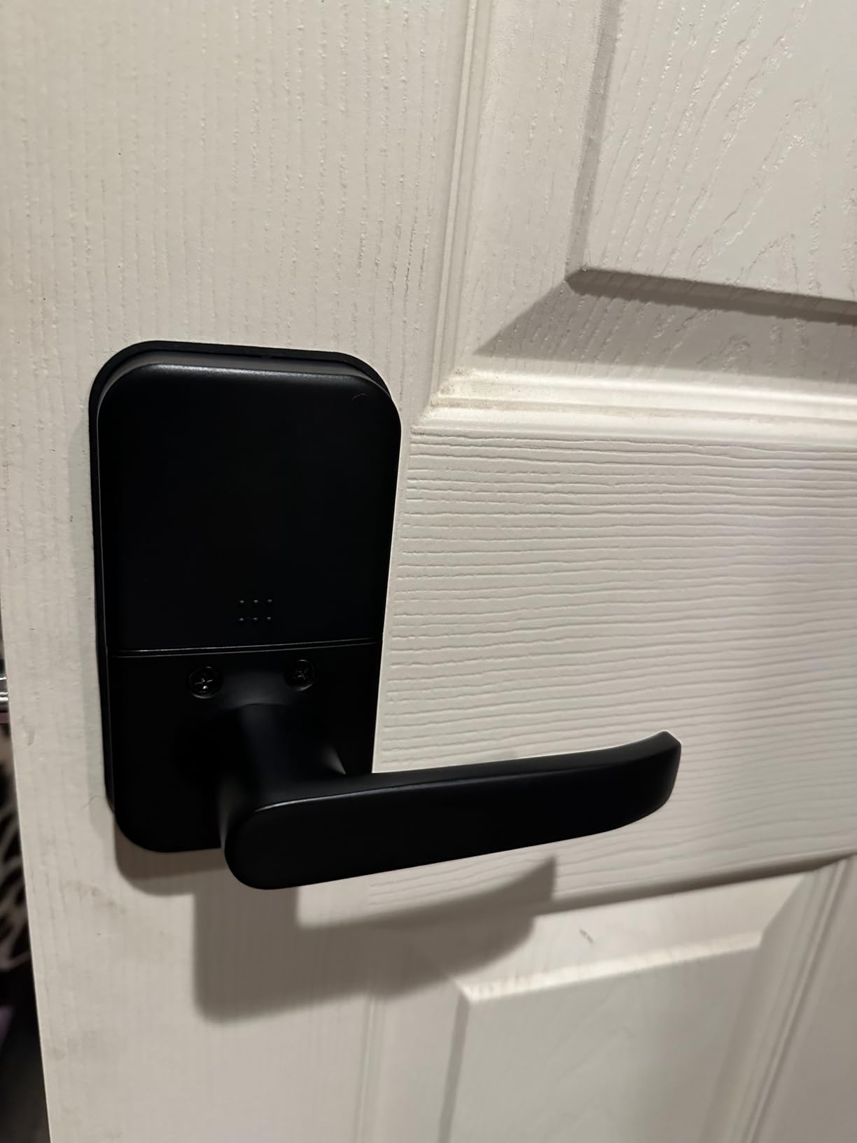Smart Door Handle Lock with Keypad: Kucacci Keyless Entry Digital Knob for Front Door - Electronic Smart Lock with Keypad - Exterior Code Door Knob - Easy Installation customer photo 1
