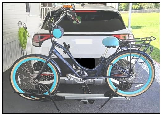 Young Hitch Mount Single Bike Rack with Ramp, 100 lbs Capacity customer photo 1