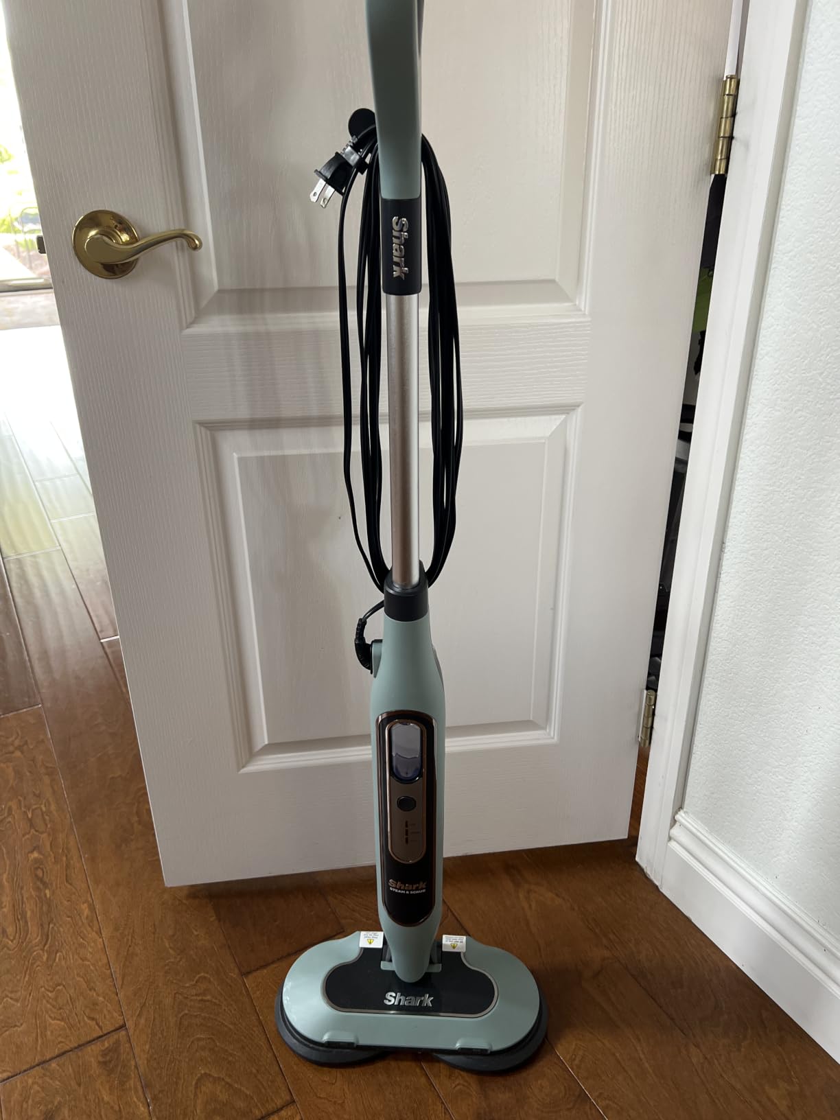 Shark Steam & Scrub Steam Mop, All-in-One Hard Floor Cleaner, Grey, S8001 customer photo 2