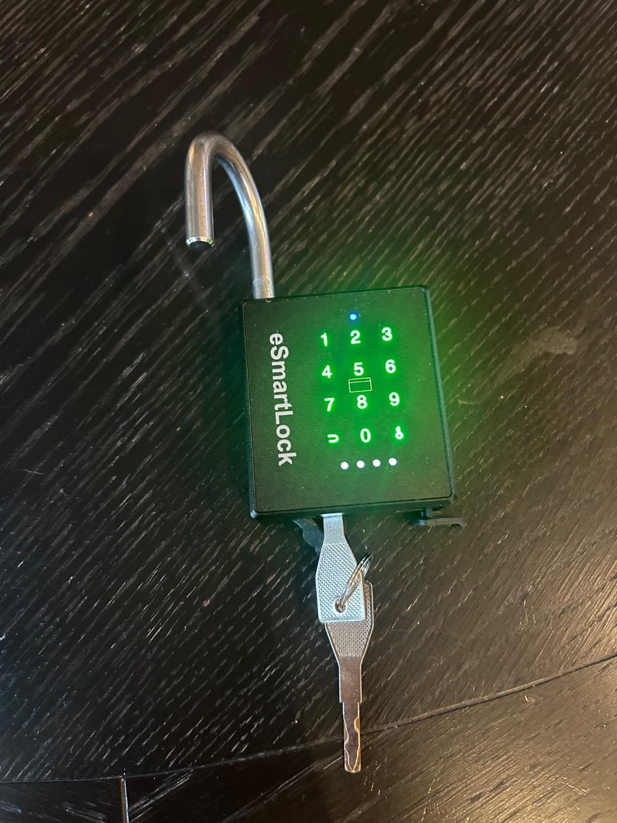 New Smart Padlock with Key, Heavy Duty Combination Padlock, RFID Pad Lock with Codes Bluetooth APP Access, Outdoor Waterproof Electronic Key Lock for Gate Fence Shed Locker Garage Garden customer photo 1