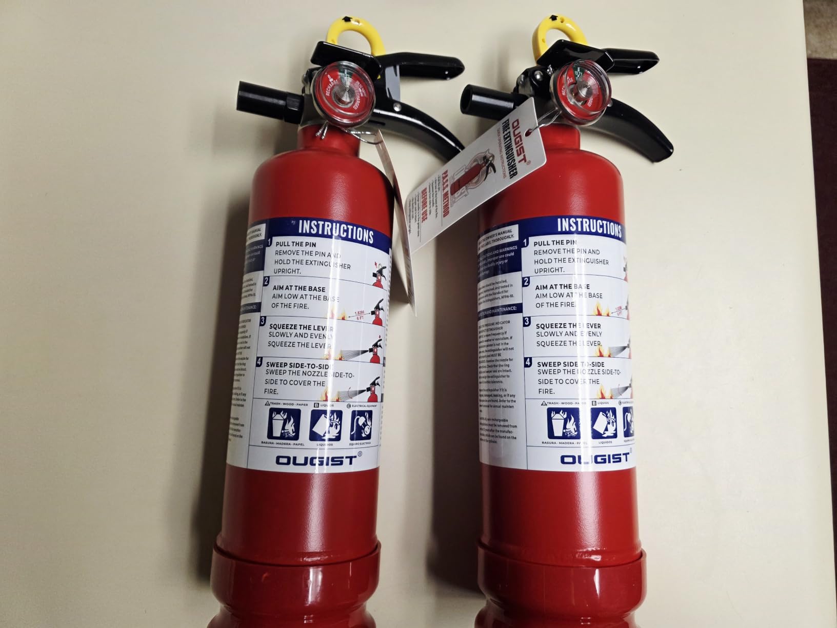 Ougist Signature ABC Fire Extinguisher for Home, 2.5 lb, 2 Pack customer photo 1
