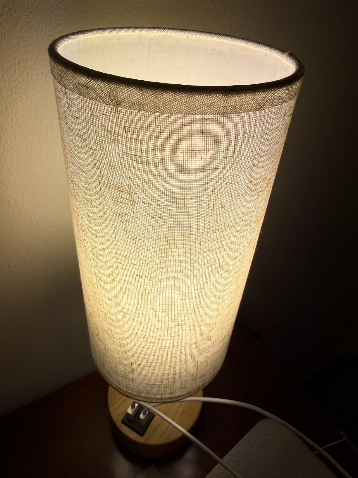 Dicoool Bedside Table Lamp for Bedroom - 3-Way Dimmable Touch Lamp, USB A+C customer photo 1
