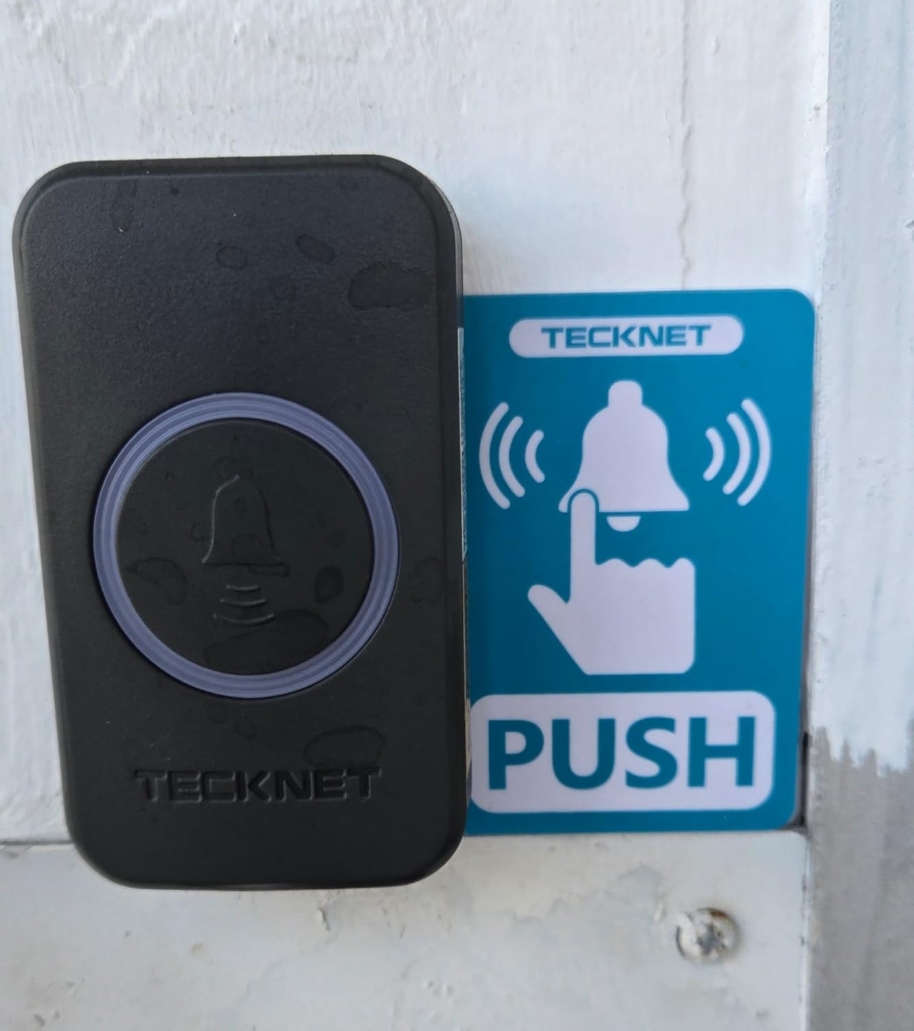 TECKNET Wireless Doorbells for Home, IP65 Waterproof 1,970Ft 120dB Door Bell Ringer Wireless for Classroom with 60 Chimes & 5 Volume Levels, RGB Flash, Tarnish customer photo 1