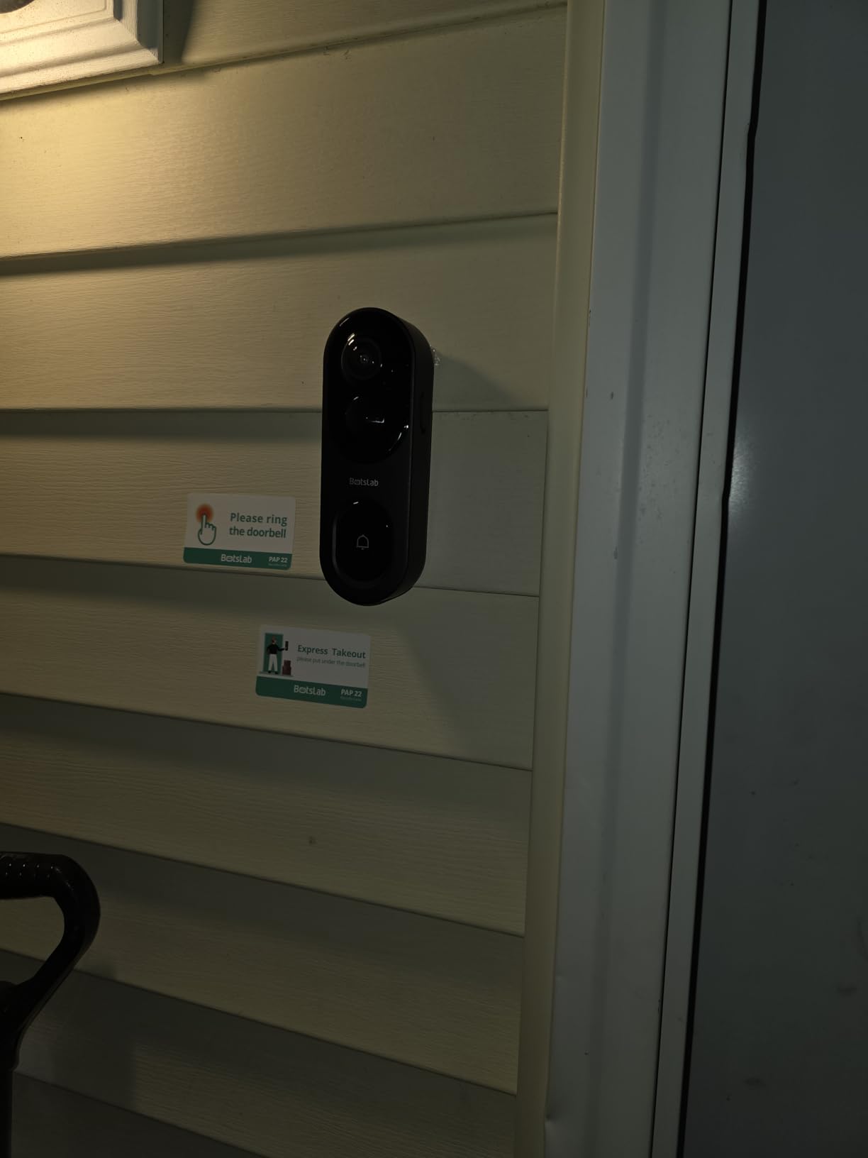 BOTSLAB 5MP Doorbell Camera Wireless,180° Head-to-Toe View,Battery Powered customer photo 1