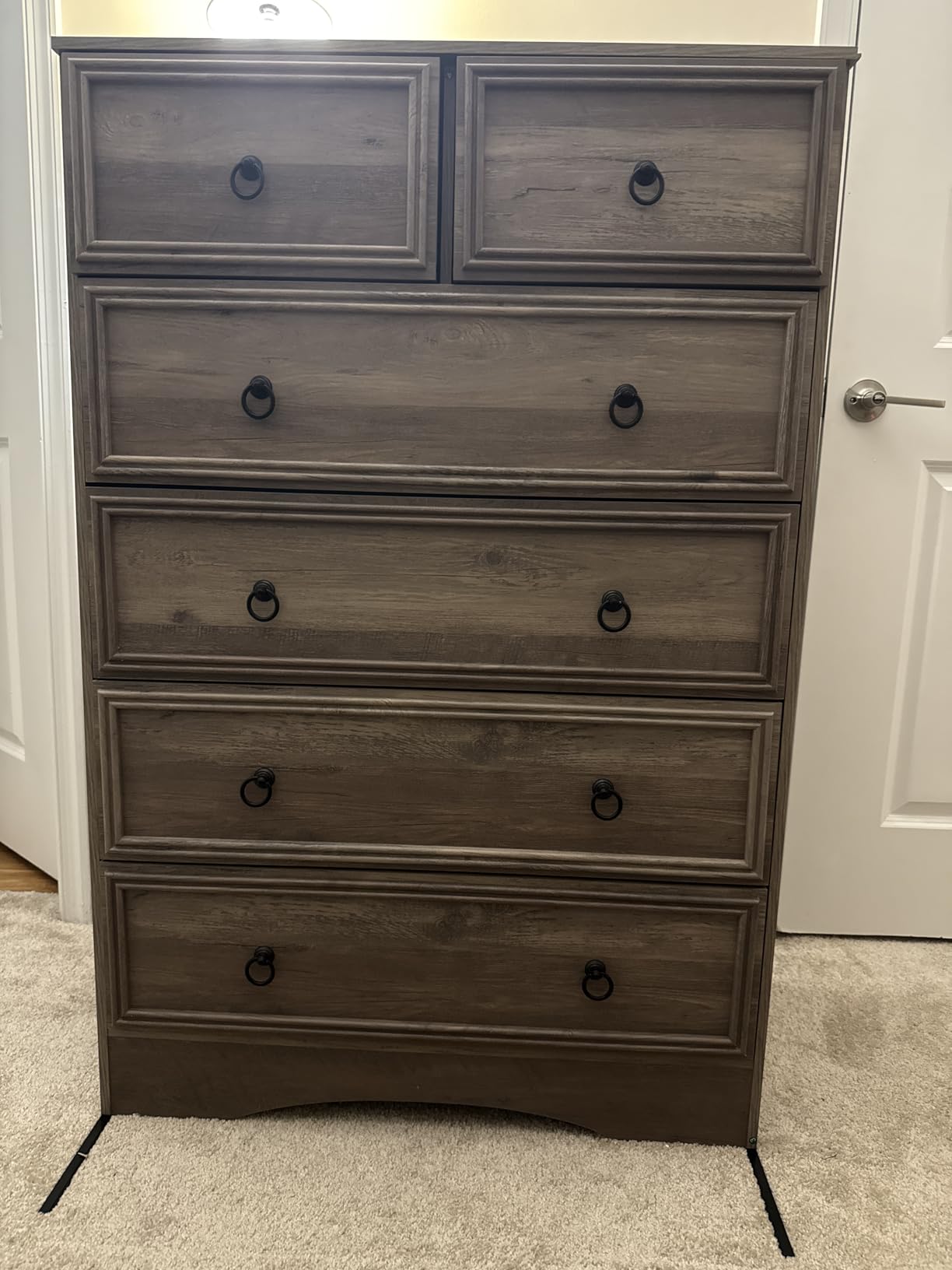 VVFLU 63”W Dressers for Bedroom, Grey Dresser with 10 Deep Drawer, Long Dressers & Chests of Drawers for Clothes, Easy Pulls Handle, Textured Borders, for Living Room, Hallway,Taupe Grey customer photo 2