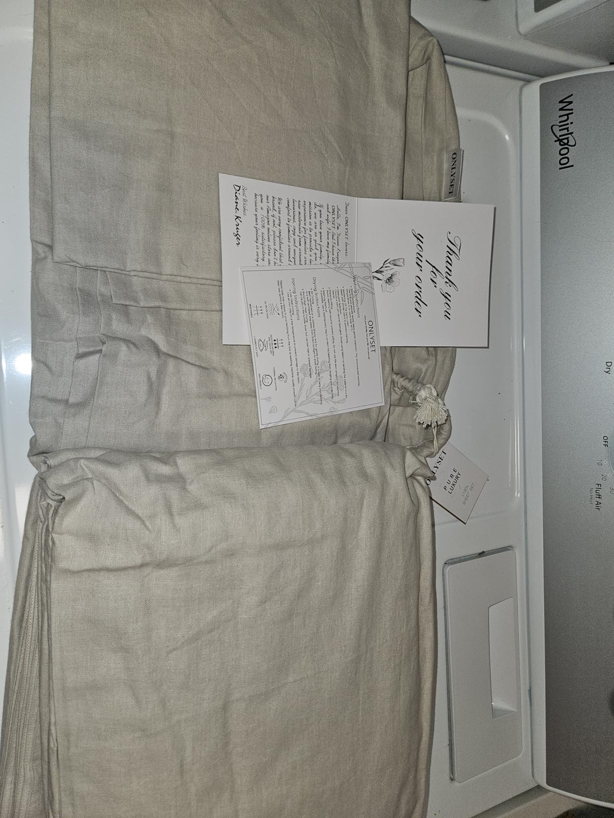 100% Organic Linen Sheets Queen Size Bed Sheets for Hot Sleepers customer photo 2