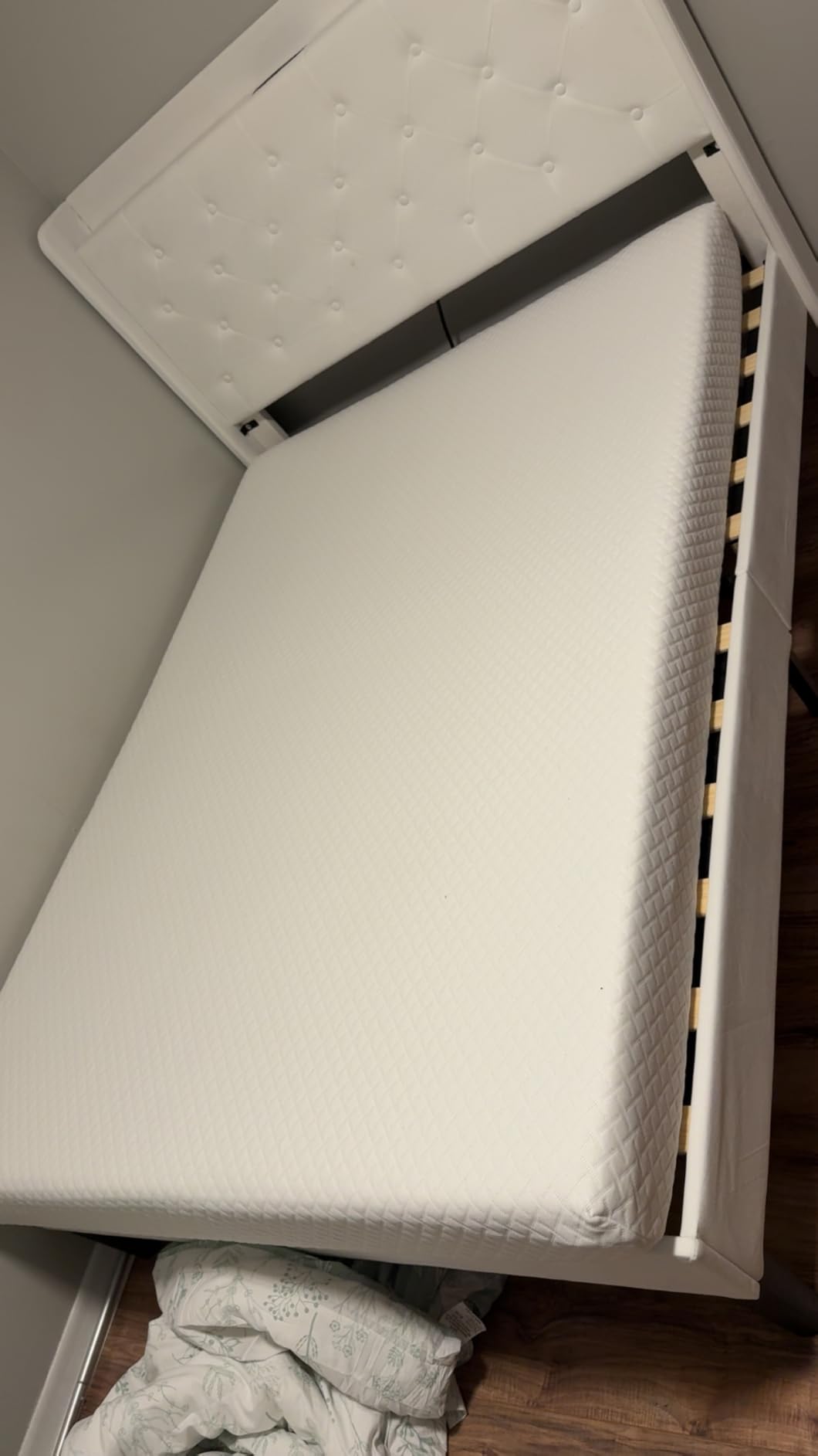 EGOHOME 6 Inch Twin Mattress for Kids, Memory Foam Mattress with Cooling Green Tea Gel, Relieve Pressure with Medium Firm Support, CertiPUR-US Certified, 75''L x 38''W, White customer photo 1