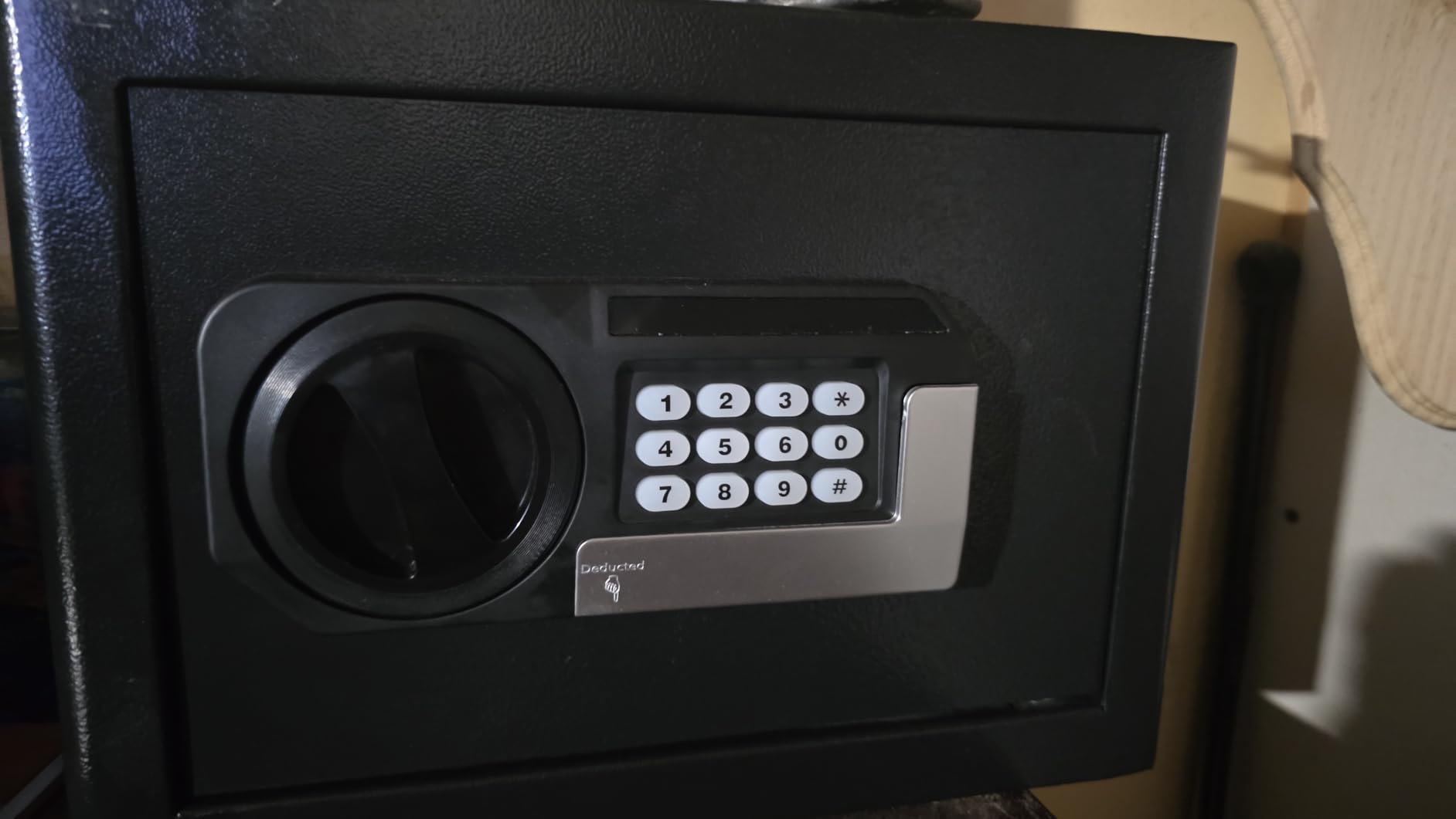 1.2 Cubic Feet Small Fire Safe Box for Home, Fireproof Lock Box, Security Money Safe with Digital Keypad, Spare Keys and Removable Shelf, Personal Home Safes for Money, Jewelry, ID Documents customer photo 2