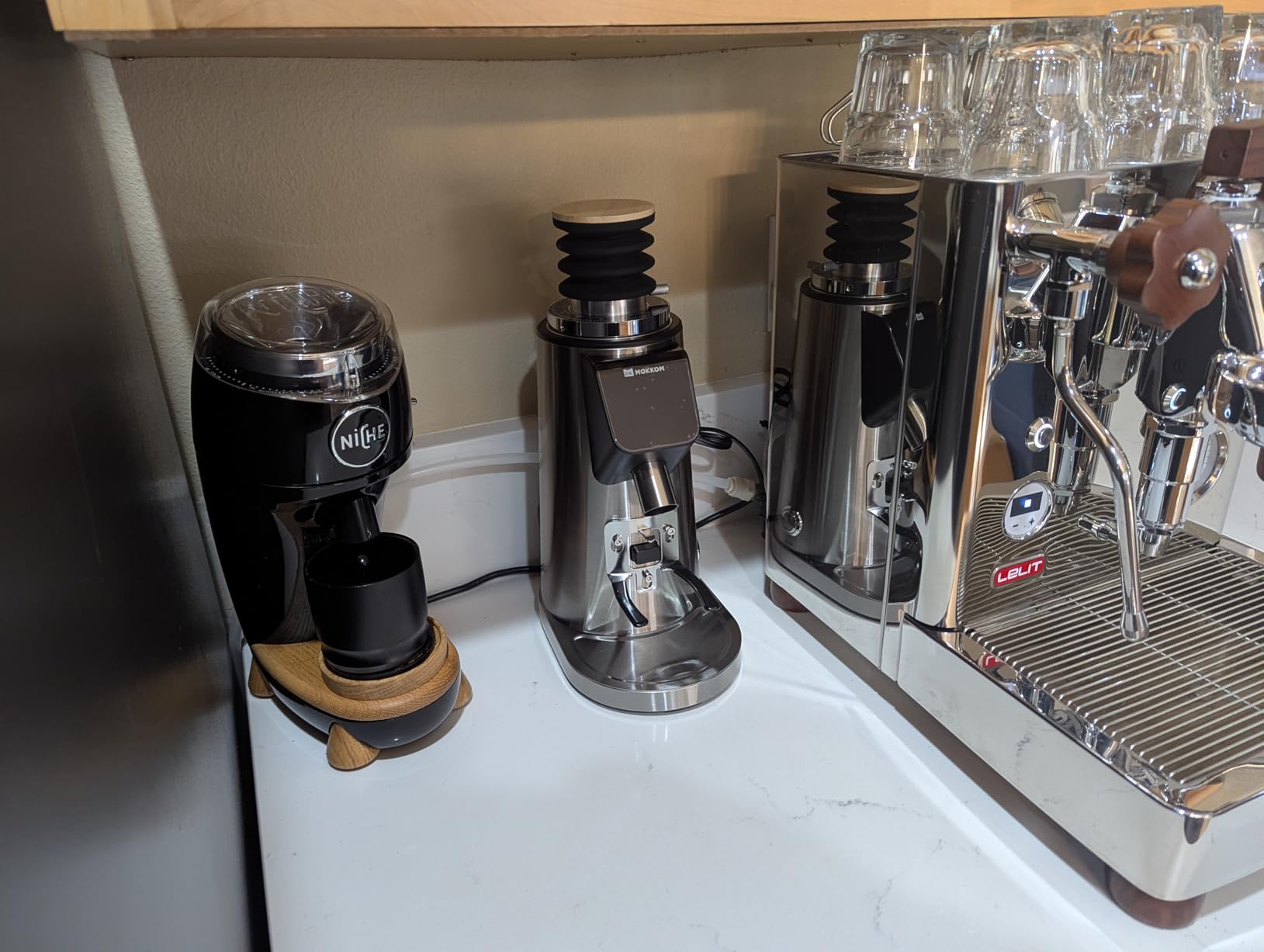 MOKKOM 64mm Flat Burr Coffee Grinder, Espresso Grinder,100 Grind Settings customer photo 1