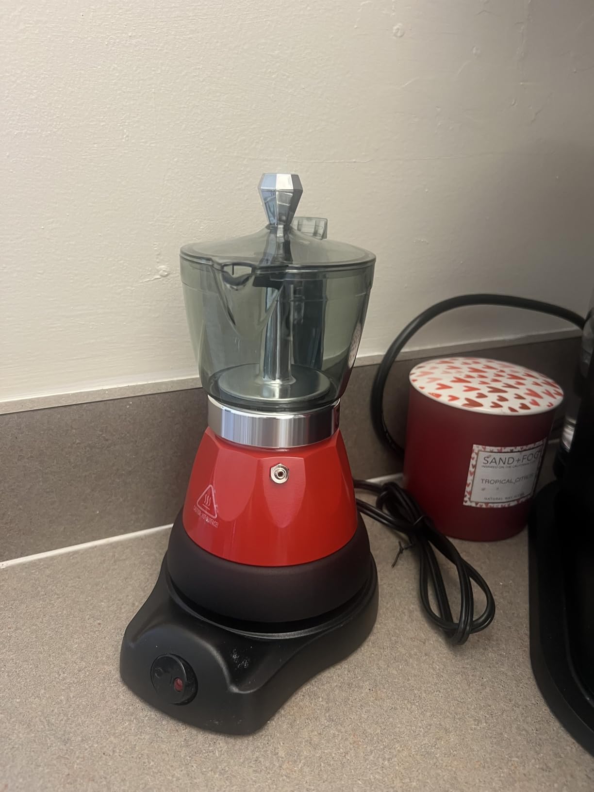Bene Casa Silver Portable Electric Espresso Maker/Cafetera, 1-3 Cups/Shots (1, SILVER) customer photo 2