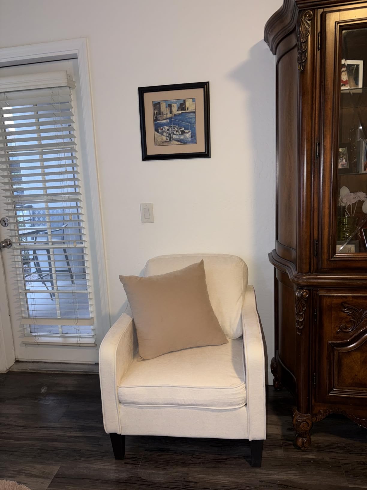 Accent Chair for Living Room, Mid Century Modern Reading Chair for Bedroom, Upholstered Armchair with Side Pockets, Comfy Single Sofa Side Chair for Office, Apartment, Small Room, Black customer photo 1